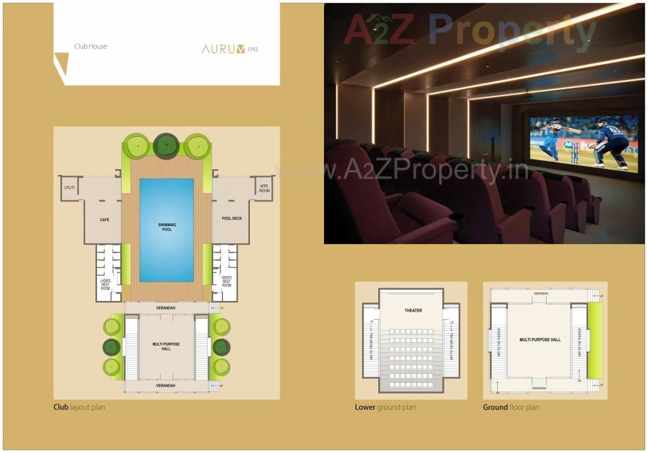 Layout of real estate project Aurum One located at Rajkot, Rajkot, Gujarat