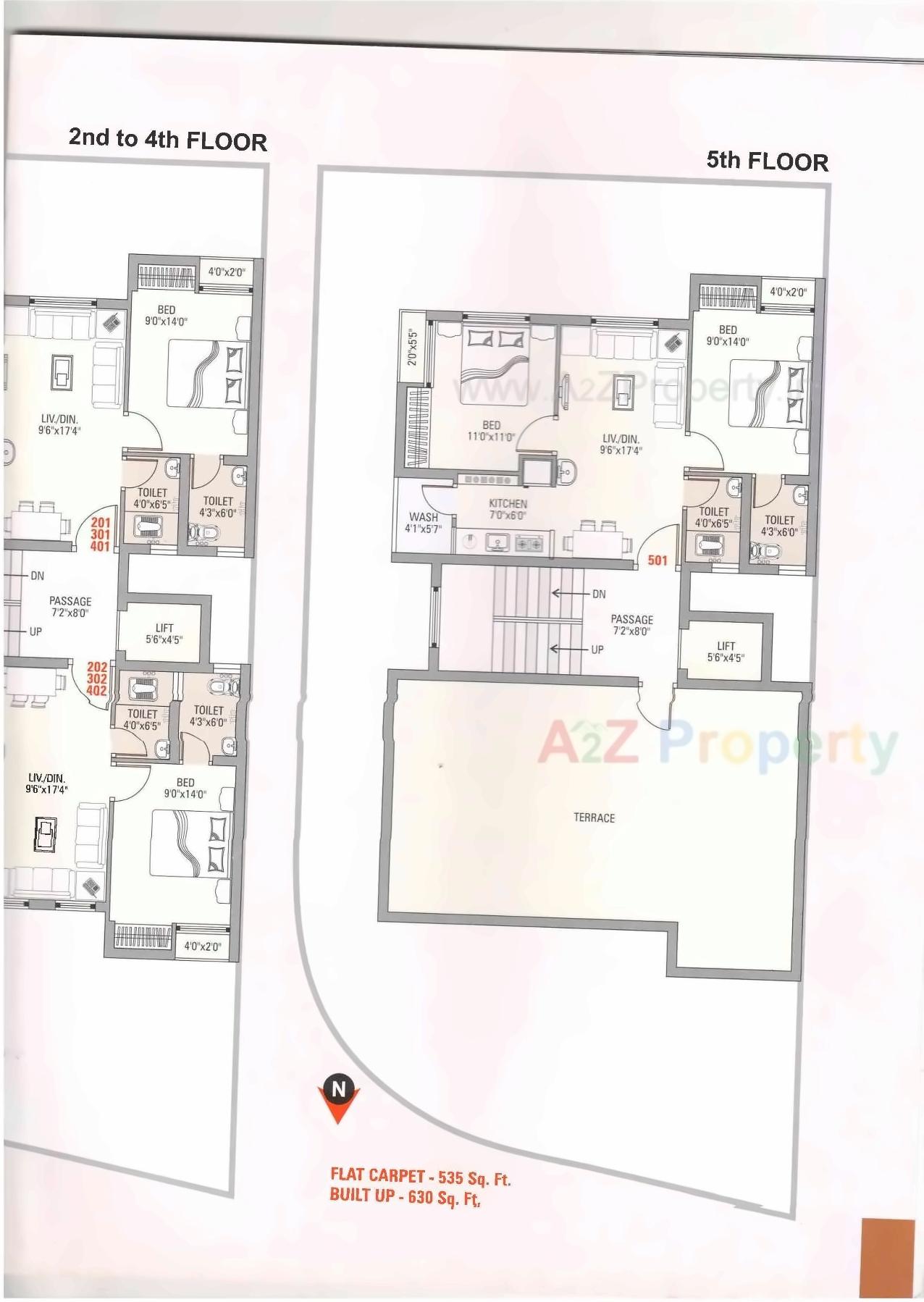 Layout of real estate project Avadh Complex located at Mavdi, Rajkot, Gujarat