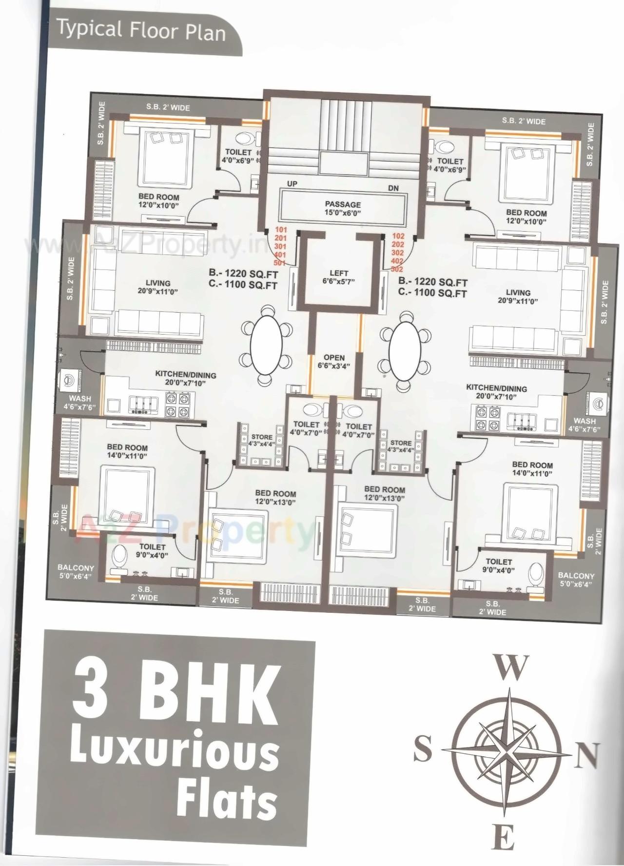 Layout of real estate project Avasar Palace located at Manjuka, Rajkot, Gujarat