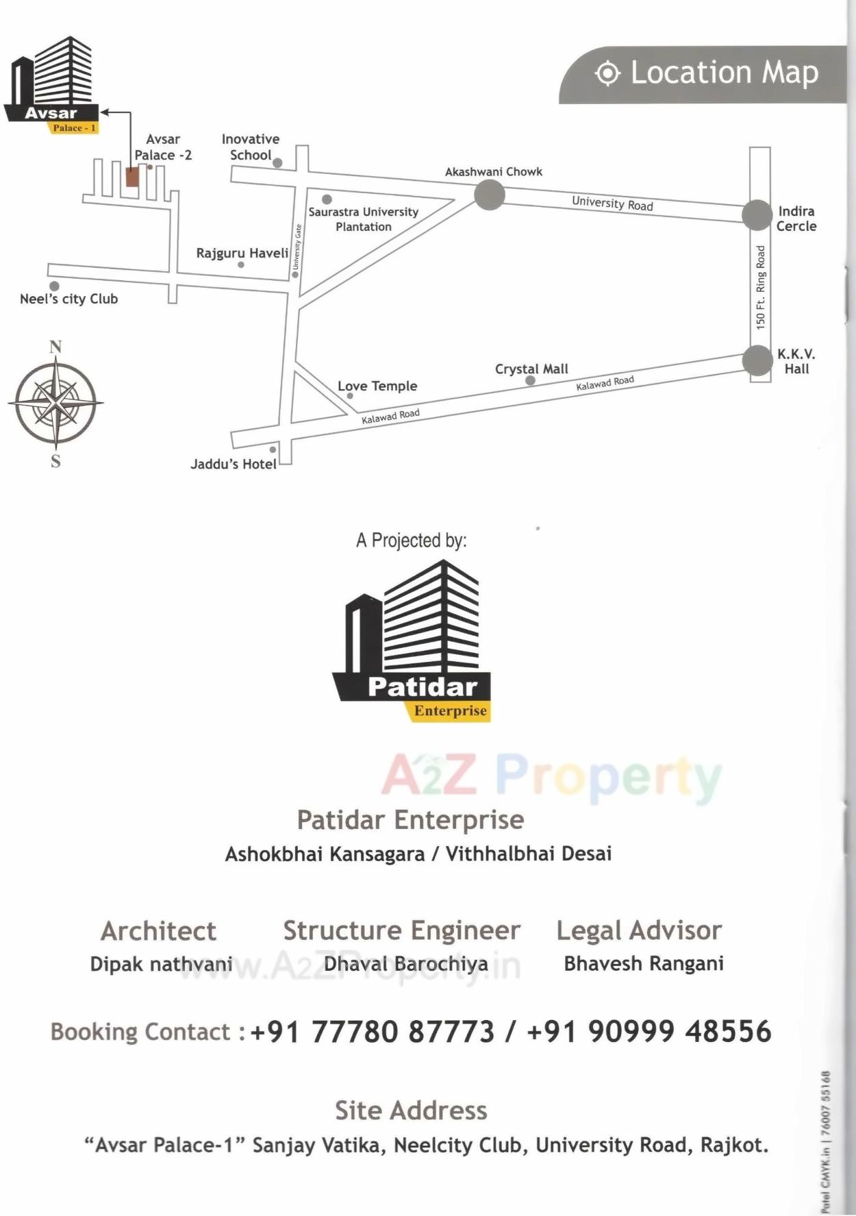  of real estate project Avasar Palace located at Manjuka, Rajkot, Gujarat