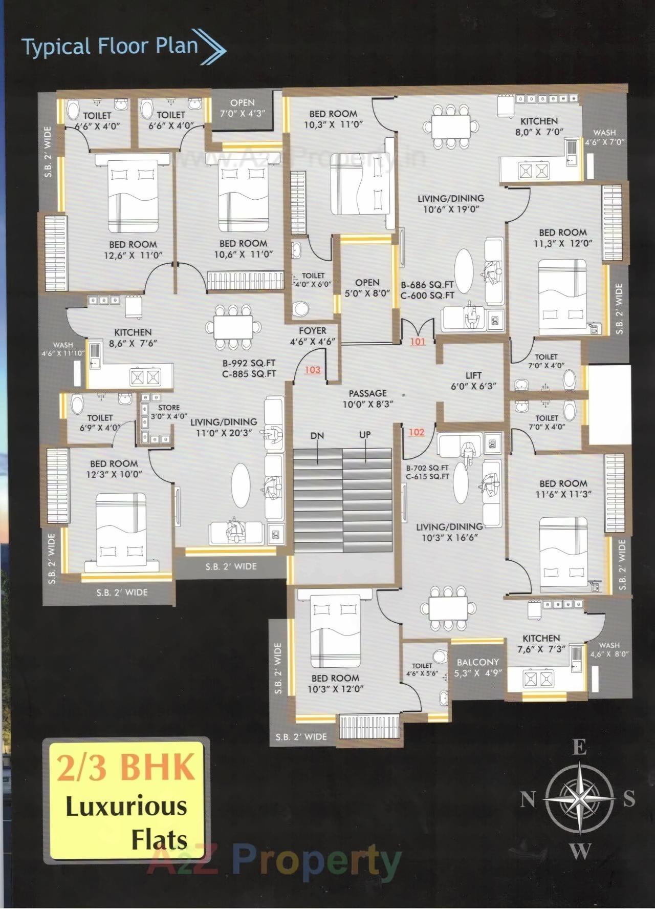 Layout of real estate project Avasar Palace located at Manjuka, Rajkot, Gujarat