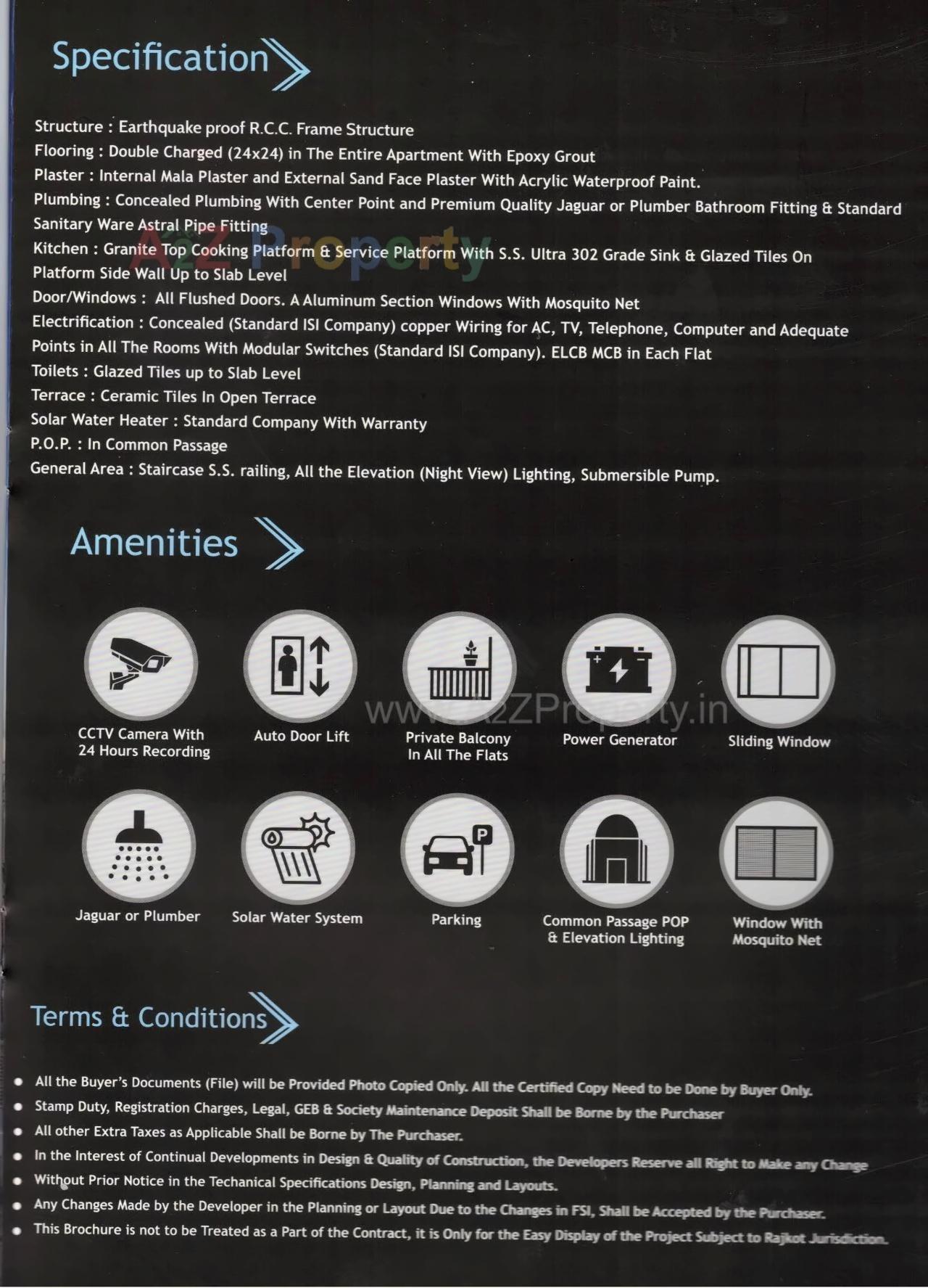  of real estate project Avasar Palace located at Manjuka, Rajkot, Gujarat