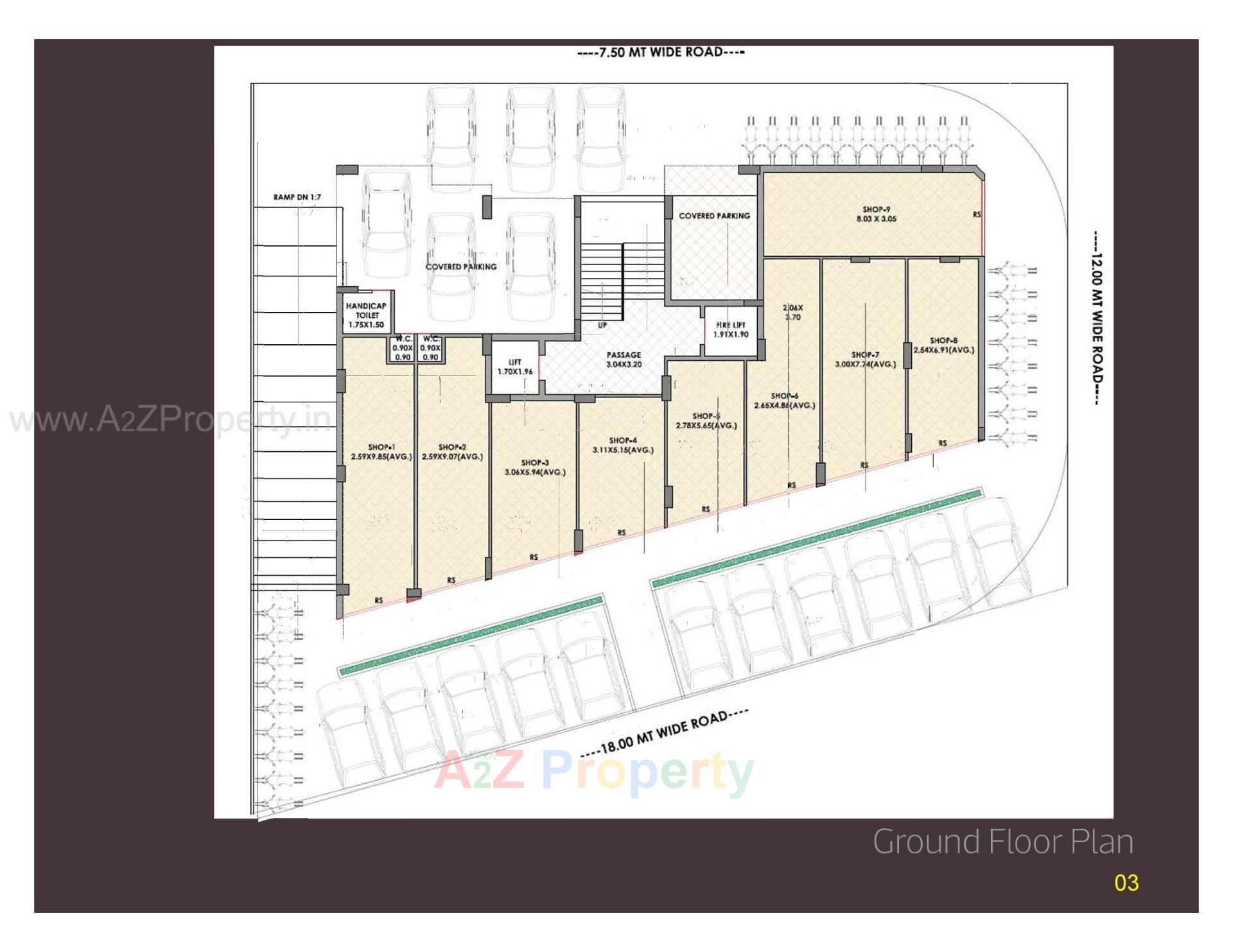 Layout of real estate project Avisa One located at Mavdi, Rajkot, Gujarat