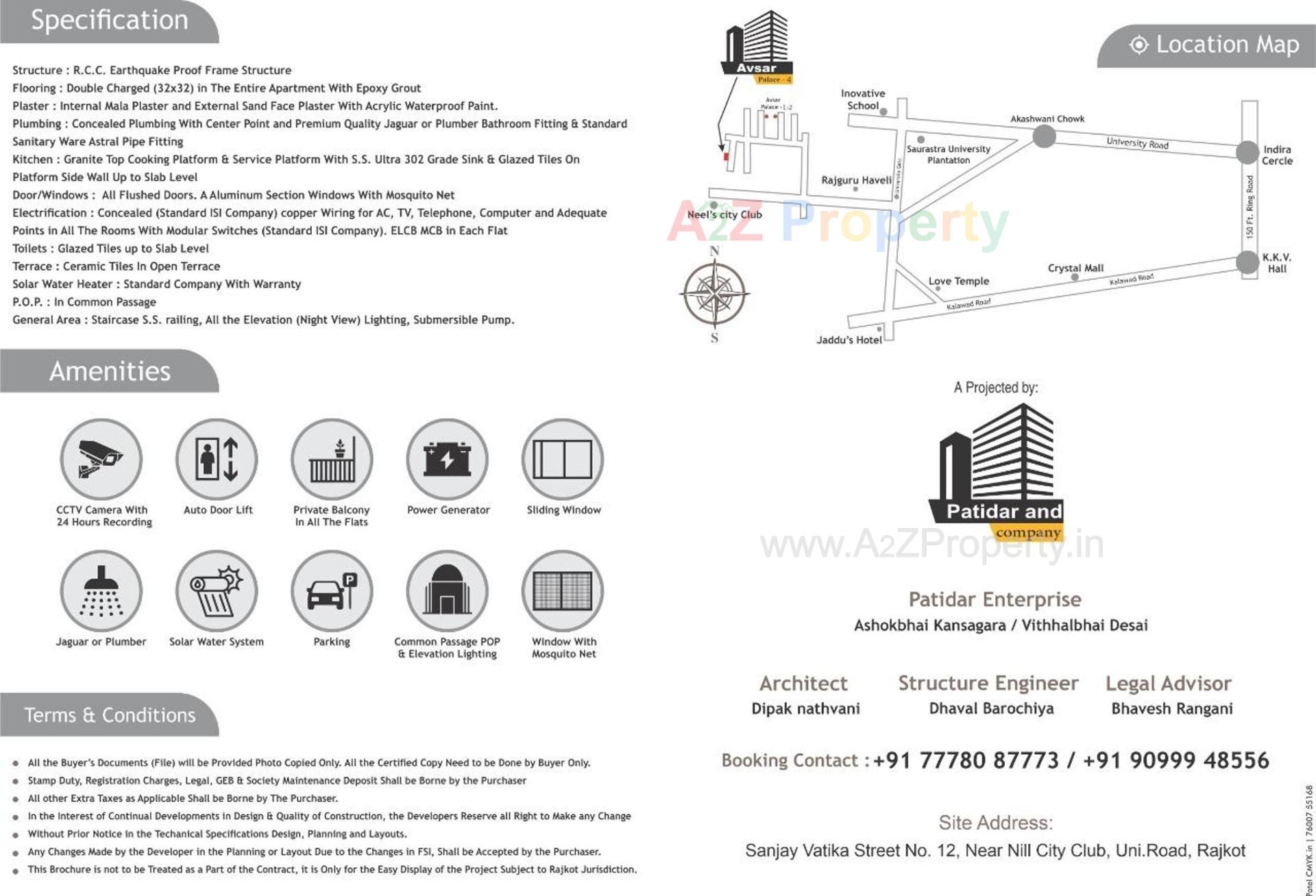  of real estate project Avsar Palace located at Munjaka, Rajkot, Gujarat