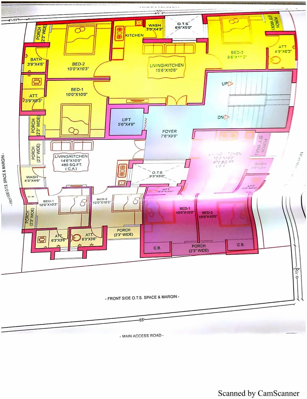 Layout of real estate project Babji Avenue located at Rajkot, Rajkot, Gujarat