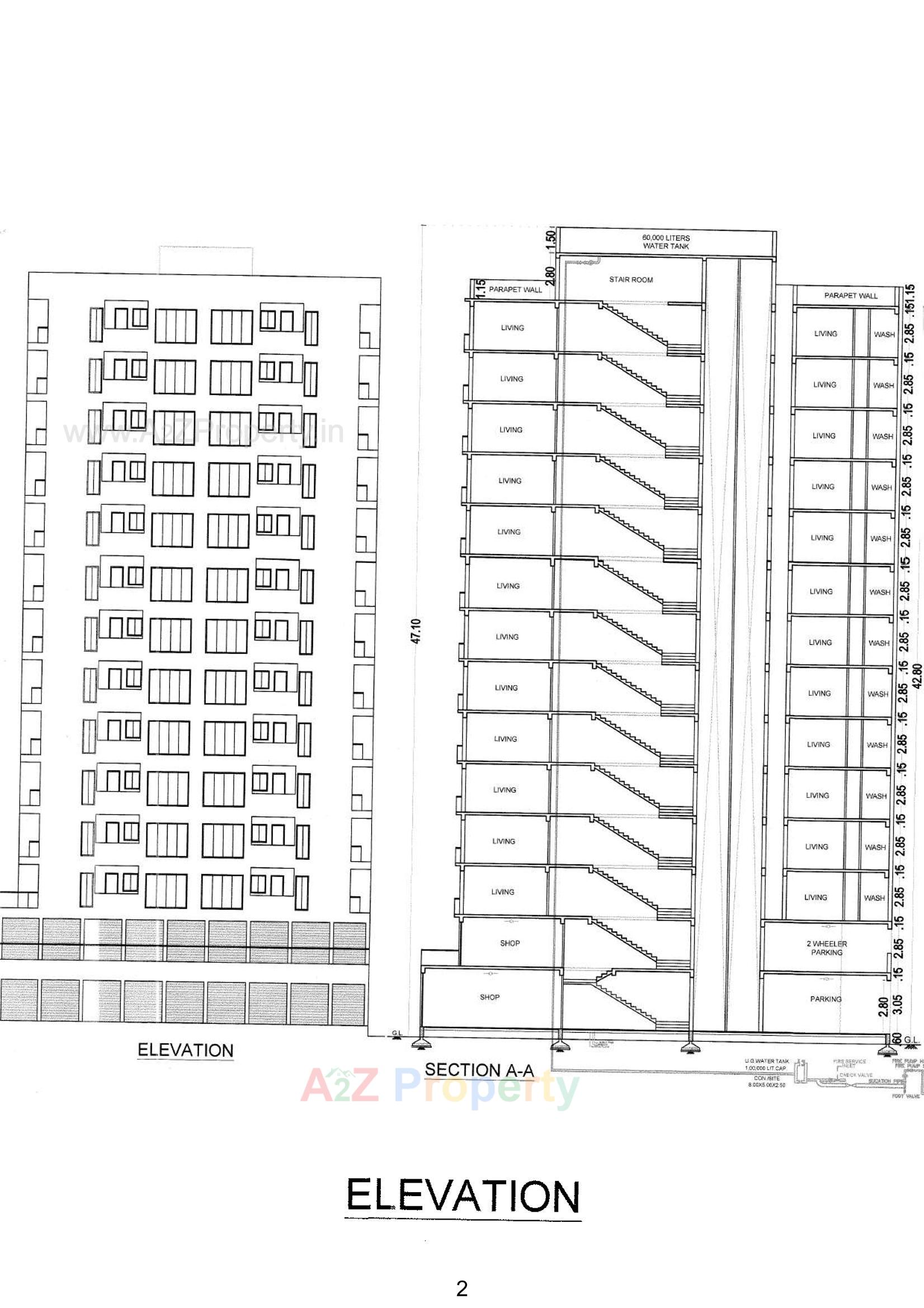 Layout of real estate project Balaji Height located at Mavdi, Rajkot, Gujarat