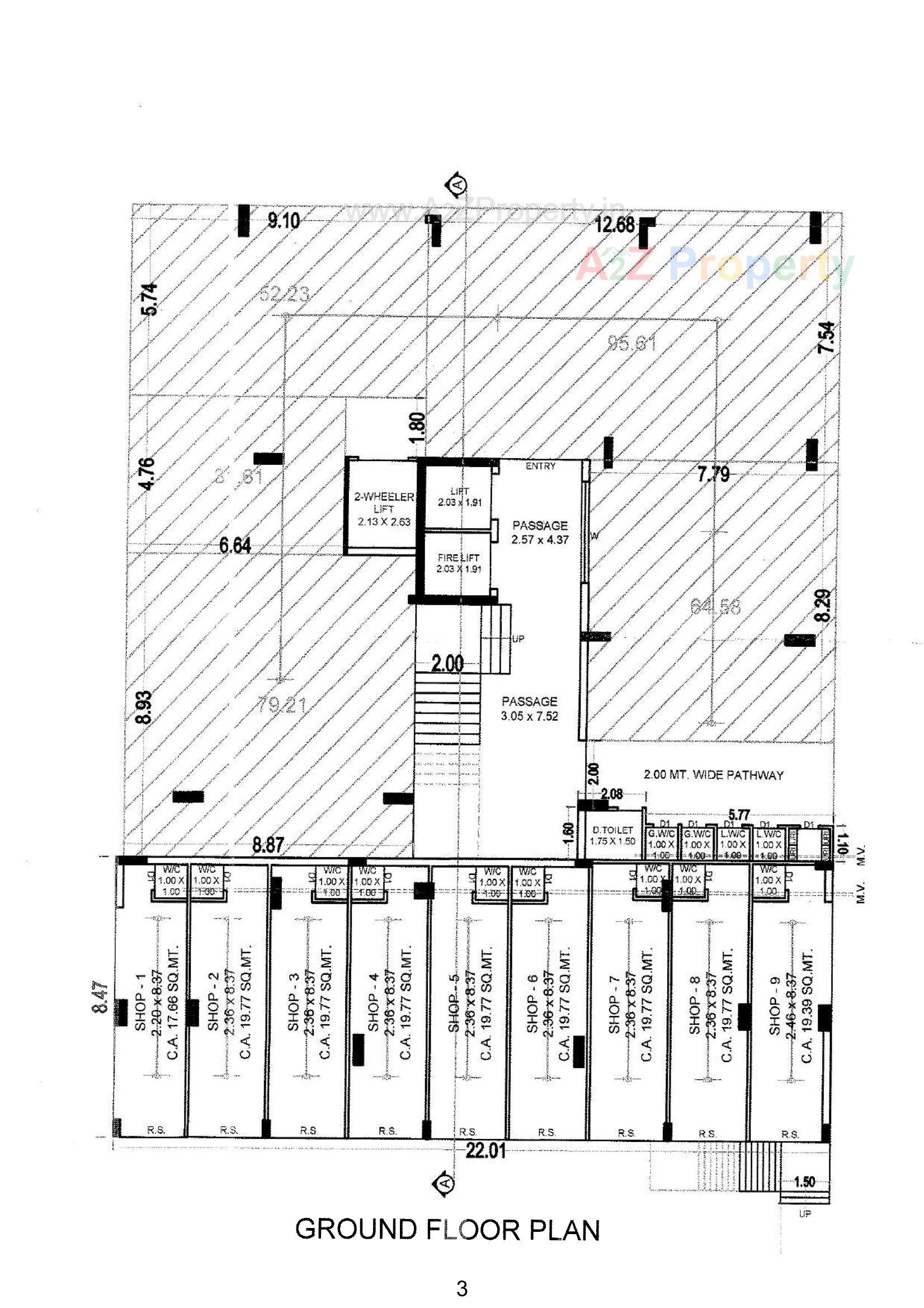 Layout of real estate project Balaji Height located at Mavdi, Rajkot, Gujarat