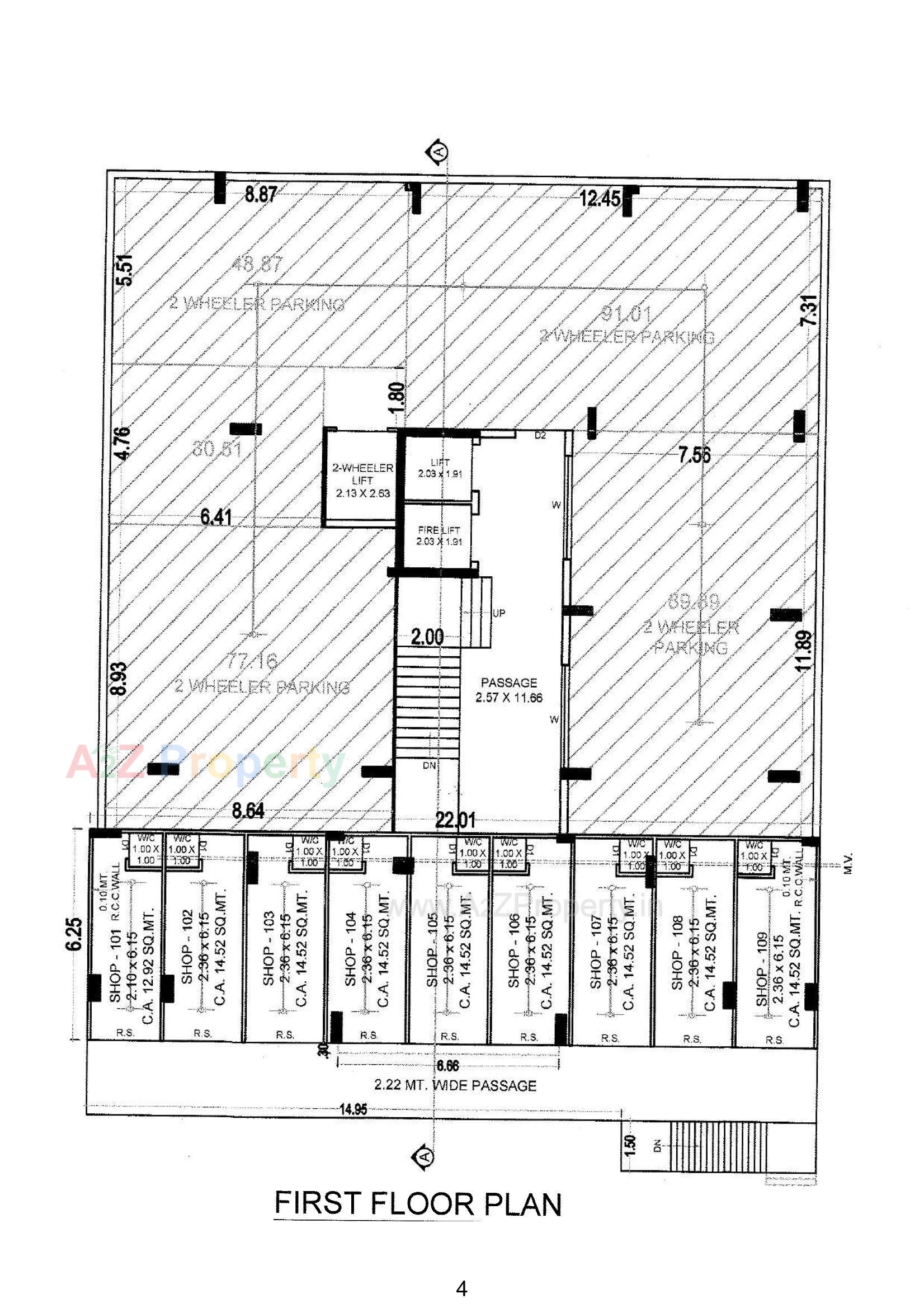 Layout of real estate project Balaji Height located at Mavdi, Rajkot, Gujarat