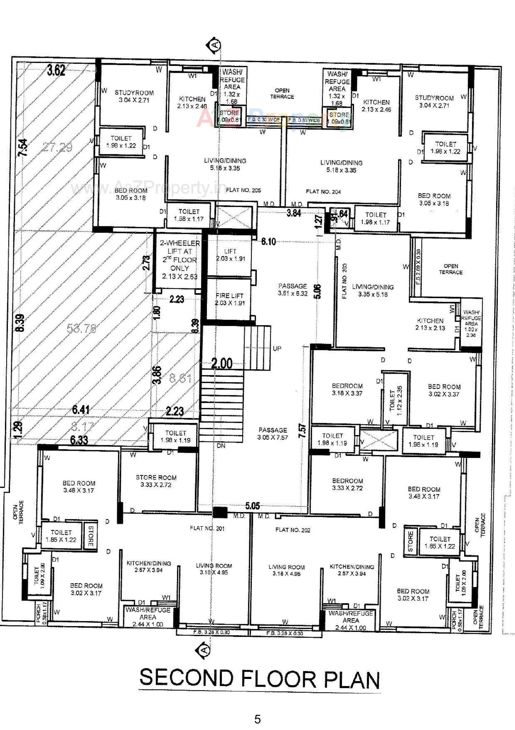 Layout of real estate project Balaji Height located at Mavdi, Rajkot, Gujarat