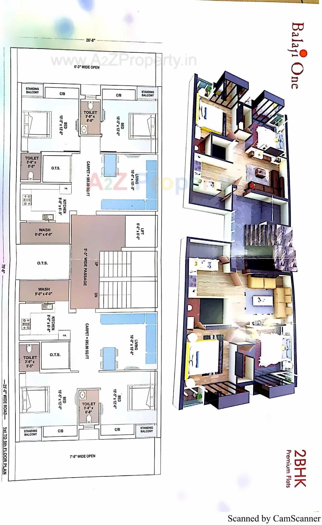 Layout of real estate project Balaji One located at Nanamava, Rajkot, Gujarat