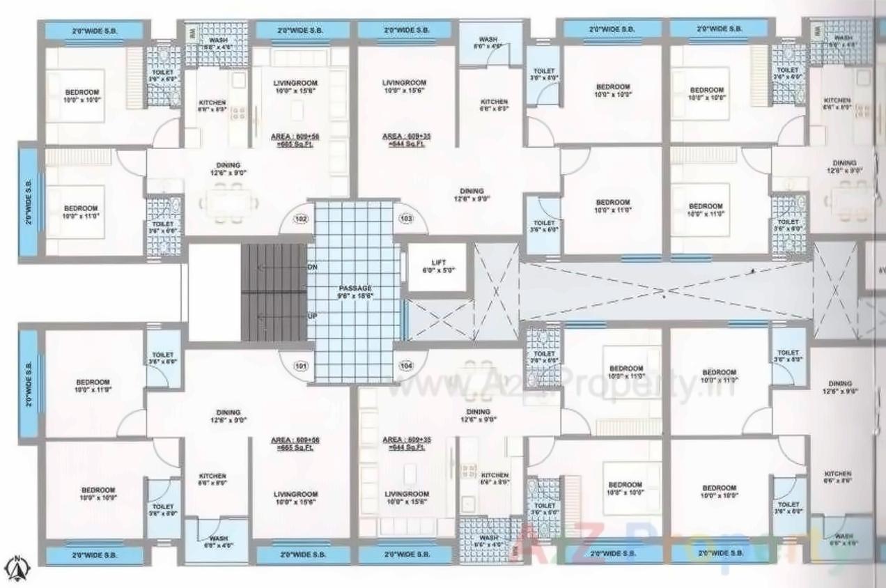 Layout of real estate project Balaji Residency located at Kangashiyali, Rajkot, Gujarat