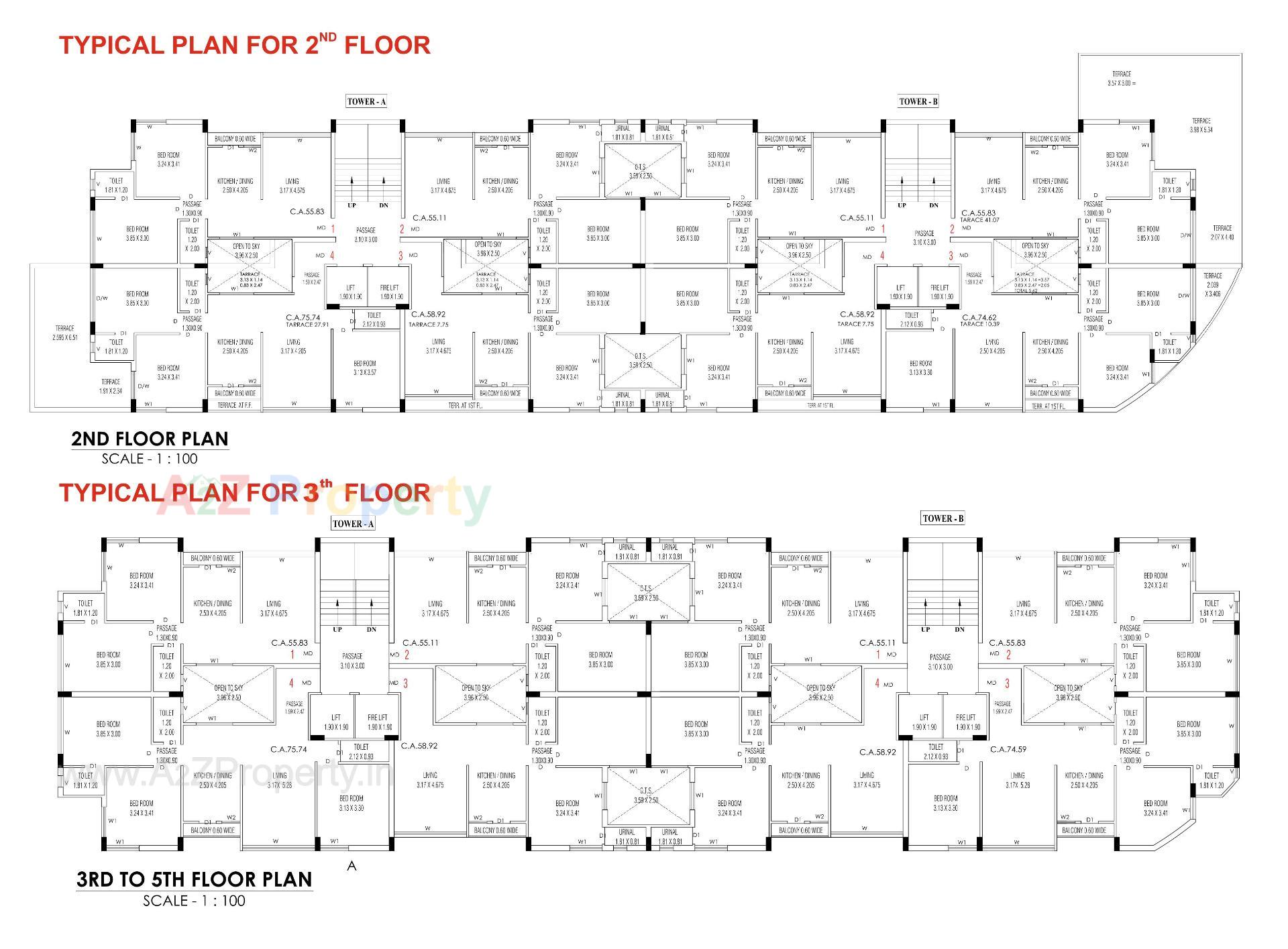 Layout of real estate project Balaji Spaaces located at Rajkot, Rajkot, Gujarat
