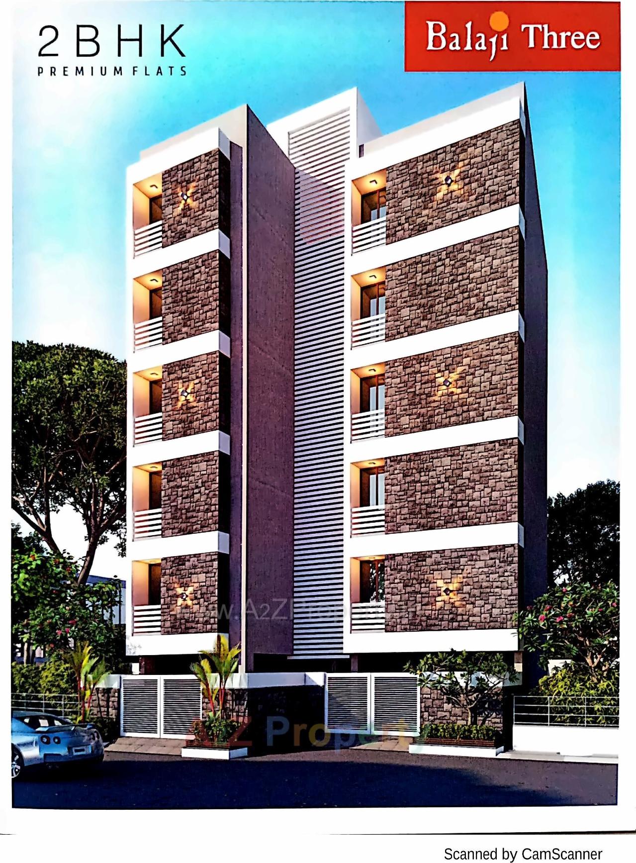 3D Elevation of real estate project Balaji Three located at Rajkot, Rajkot, Gujarat