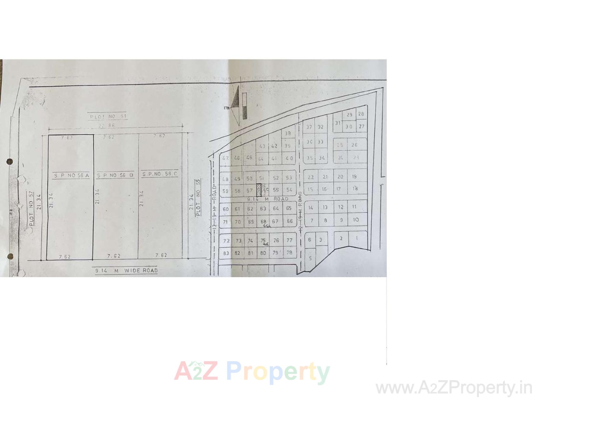 Layout of real estate project Bappas located at Raiya, Rajkot, Gujarat