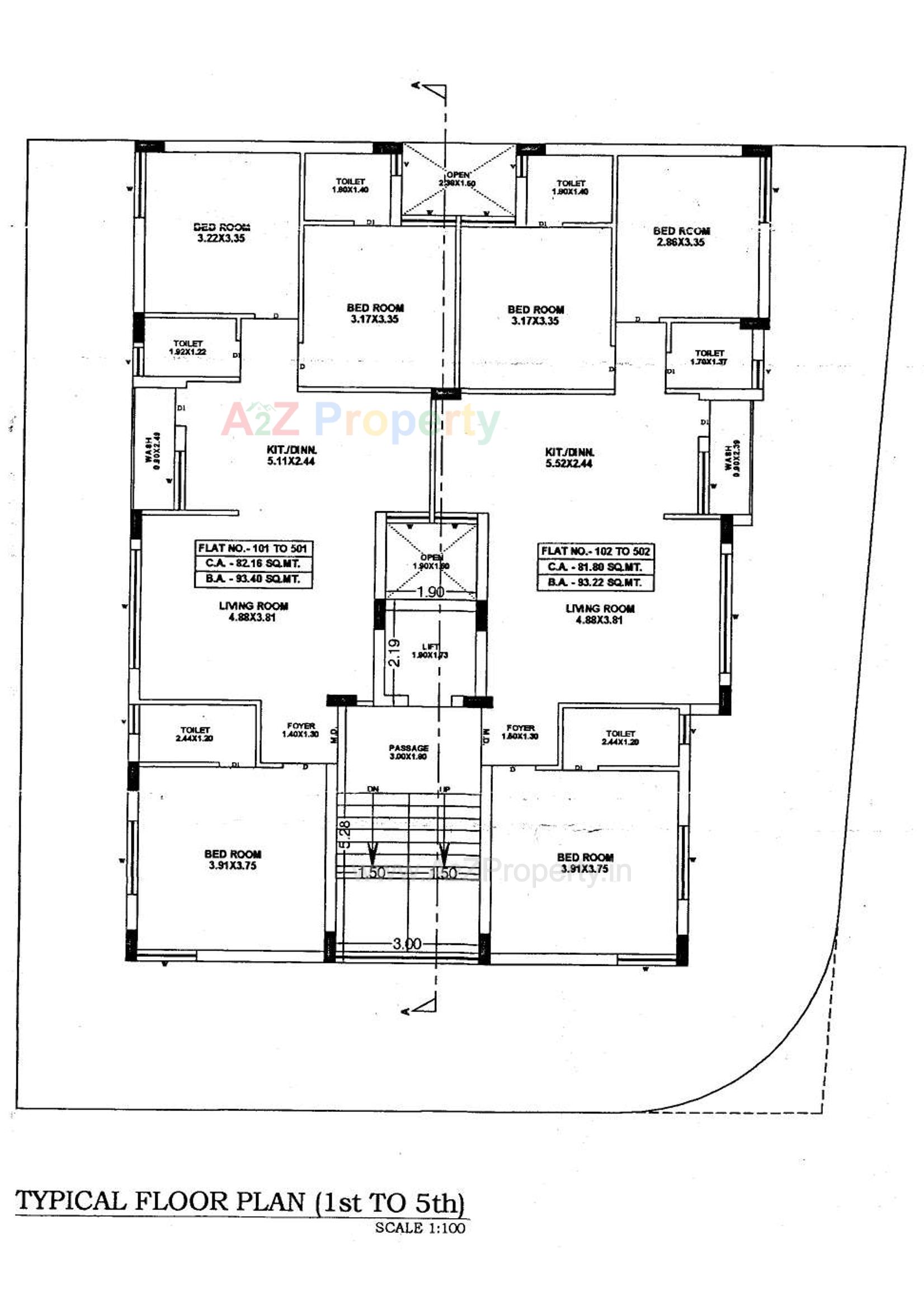 Layout of real estate project Bella Casa located at Rajkot, Rajkot, Gujarat
