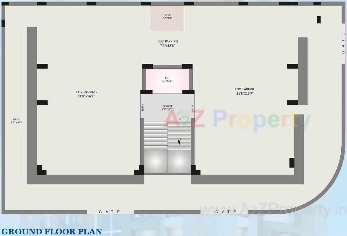 Layout of real estate project Bellevue located at Rajkot, Rajkot, Gujarat