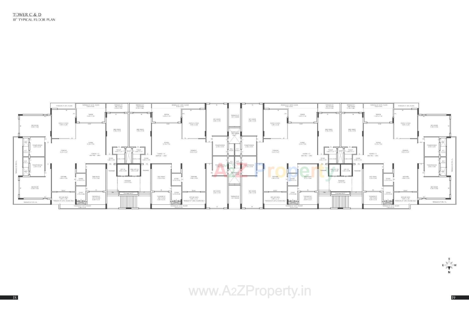Layout of real estate project Bellezza Gardens located at Raiya, Rajkot, Gujarat
