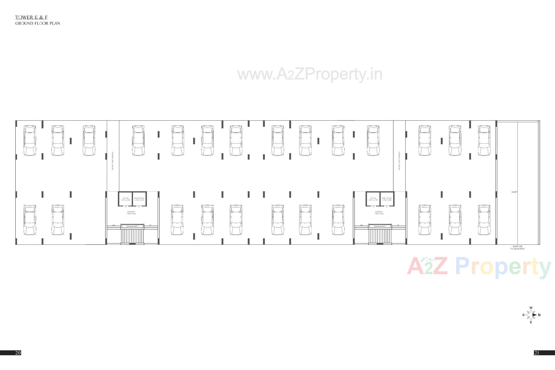 Layout of real estate project Bellezza Gardens located at Raiya, Rajkot, Gujarat
