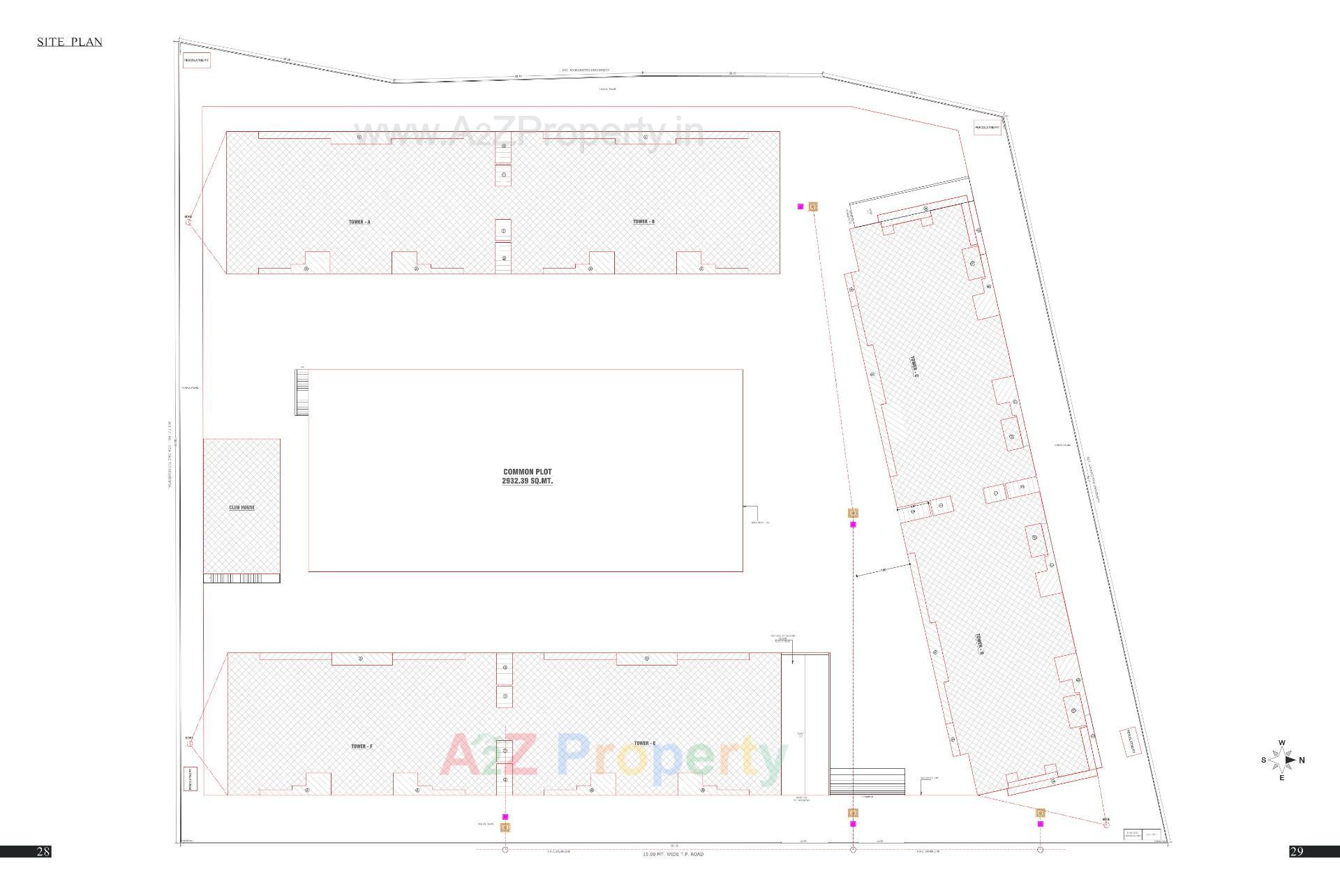Layout of real estate project Bellezza Gardens located at Raiya, Rajkot, Gujarat