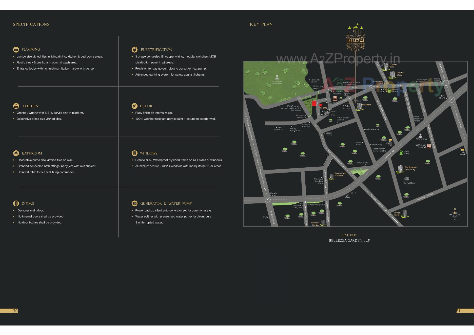  of real estate project Bellezza Gardens located at Raiya, Rajkot, Gujarat