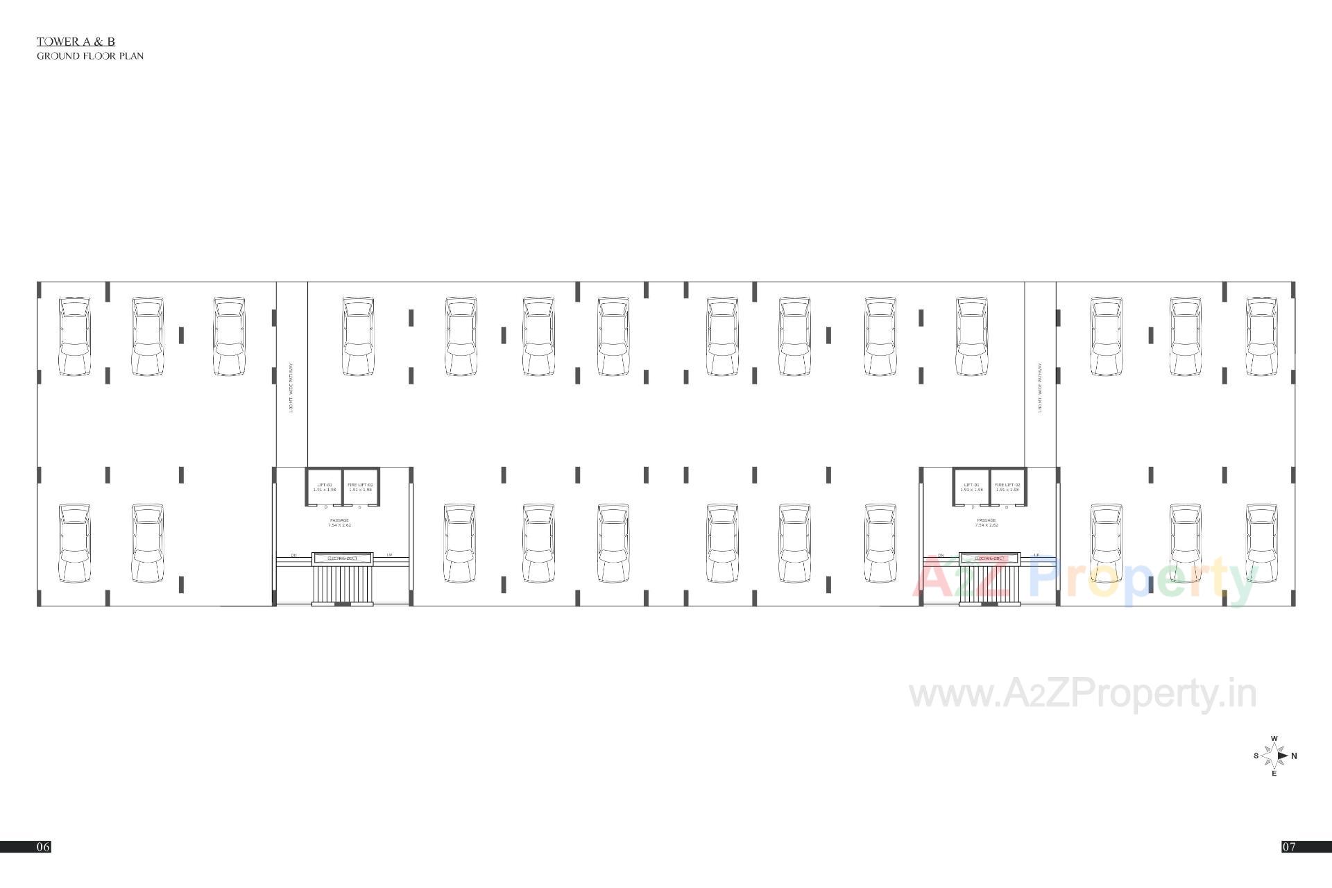 Layout of real estate project Bellezza Gardens located at Raiya, Rajkot, Gujarat