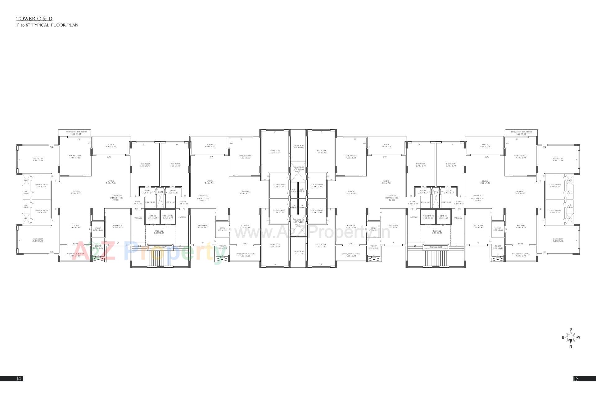 Layout of real estate project Bellezza Gardens located at Raiya, Rajkot, Gujarat