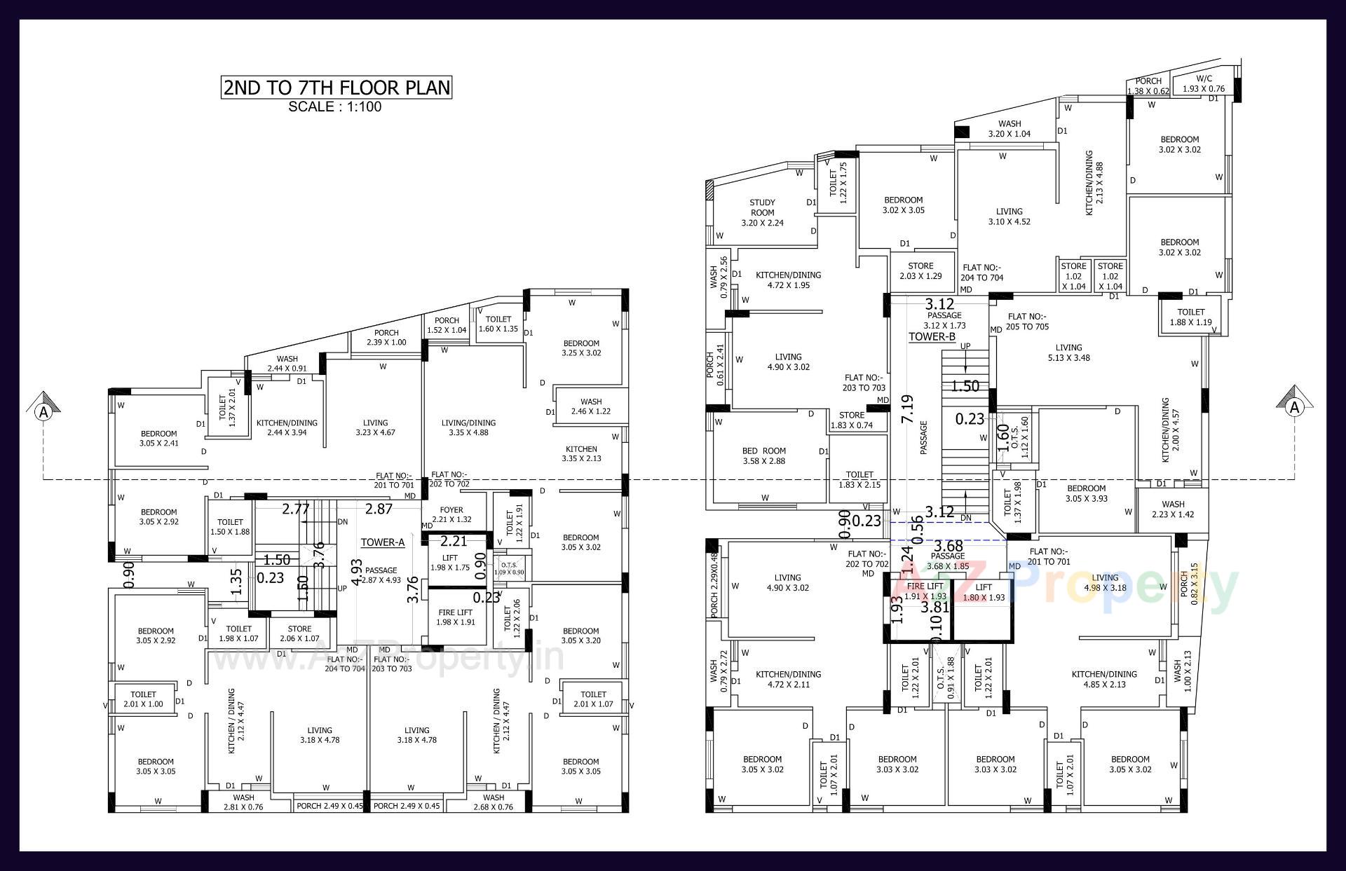 Layout of real estate project Bhakti Sanidhya located at Mavdi, Rajkot, Gujarat