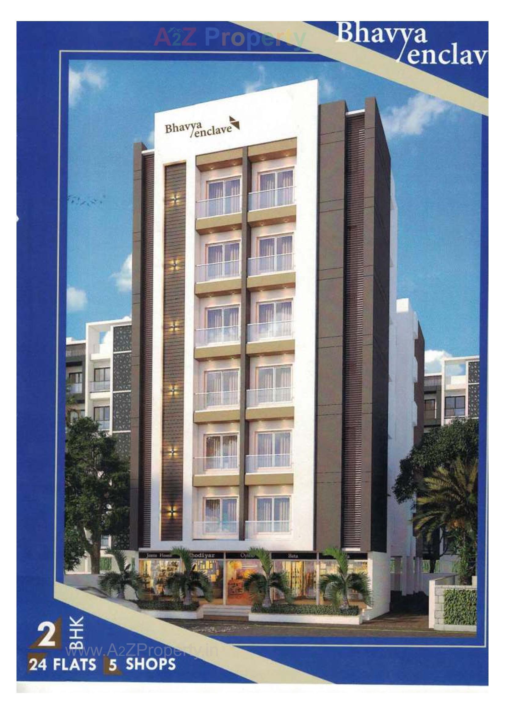 3D Elevation of real estate project Bhavya Enclave located at Rajkot, Rajkot, Gujarat