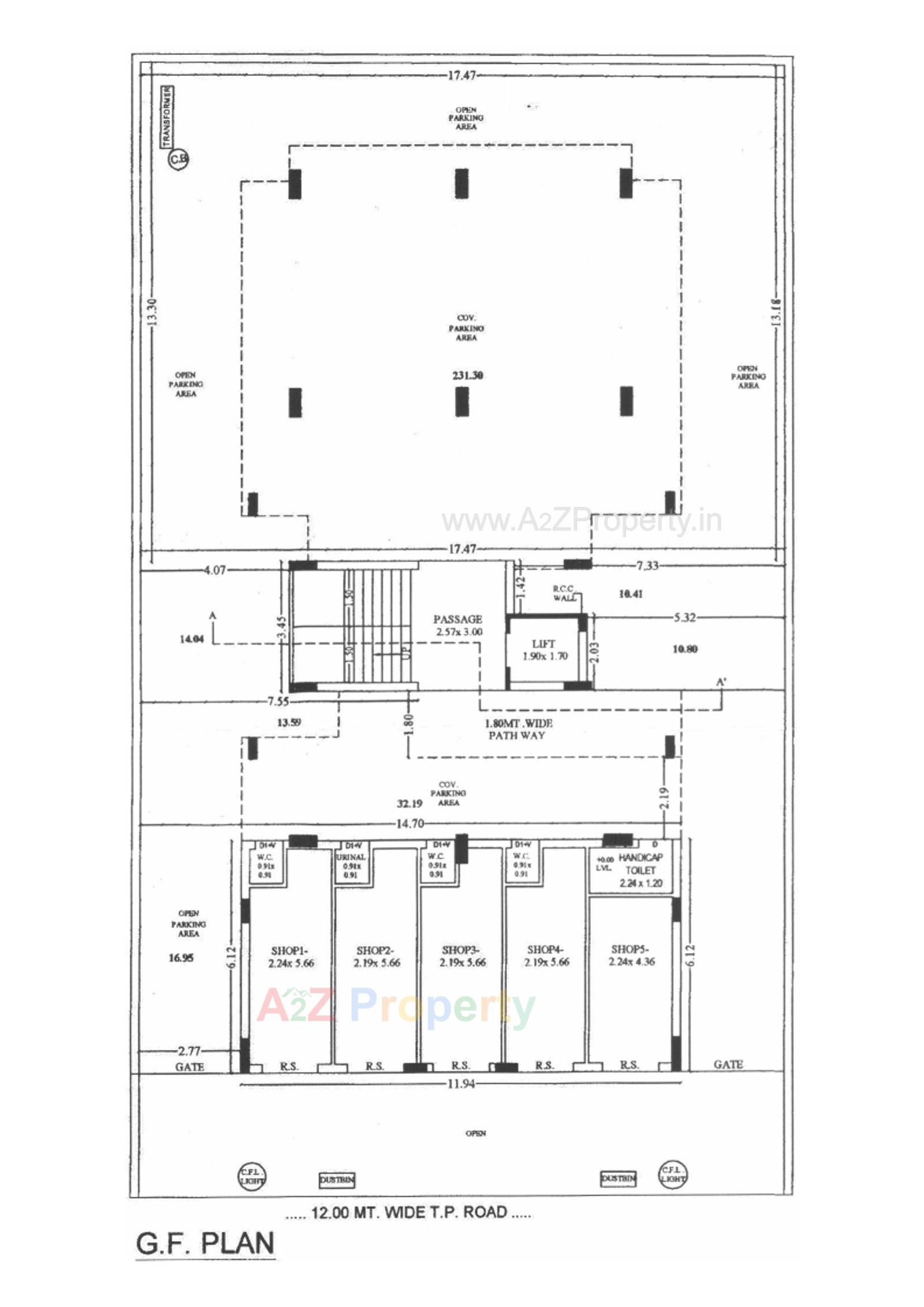 Layout of real estate project Bhavya Enclave located at Rajkot, Rajkot, Gujarat