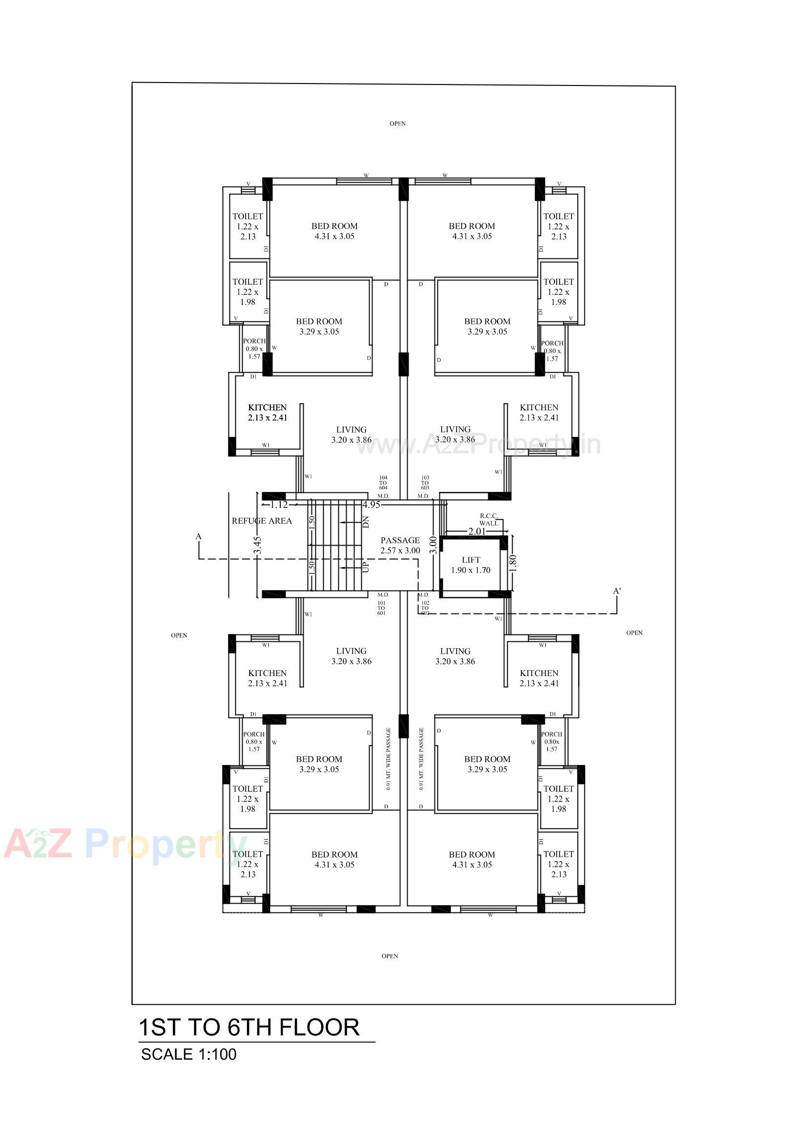 Layout of real estate project Bhavya Enclave located at Rajkot, Rajkot, Gujarat