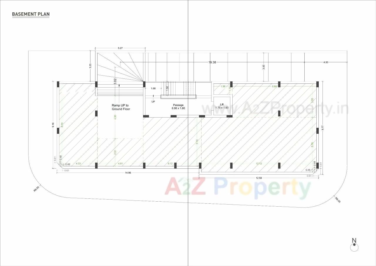 Layout of real estate project Bilipatra Prime located at Mavdi, Rajkot, Gujarat