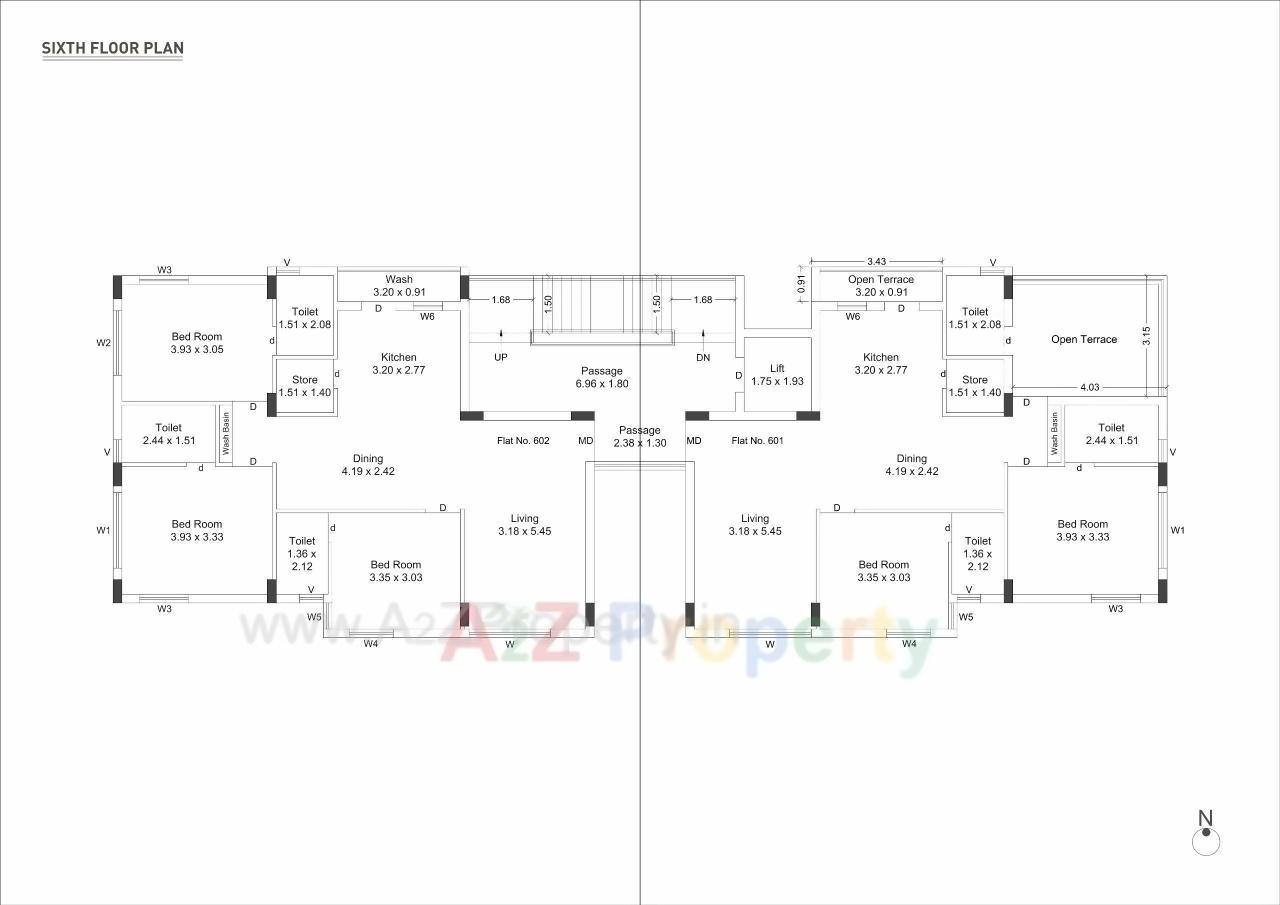 Layout of real estate project Bilipatra Prime located at Mavdi, Rajkot, Gujarat