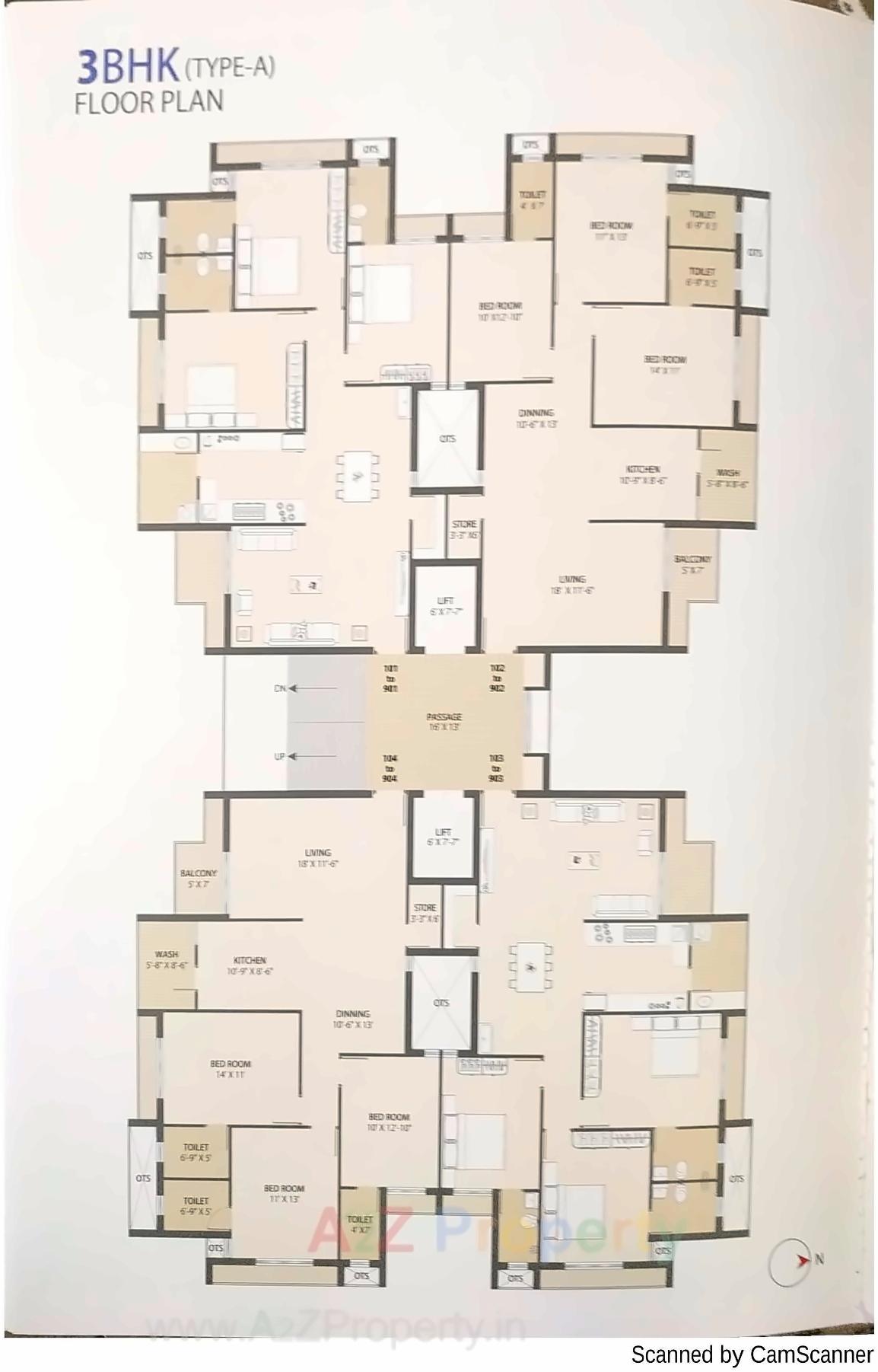 Layout of real estate project Blue Diamond located at Rajkot, Rajkot, Gujarat