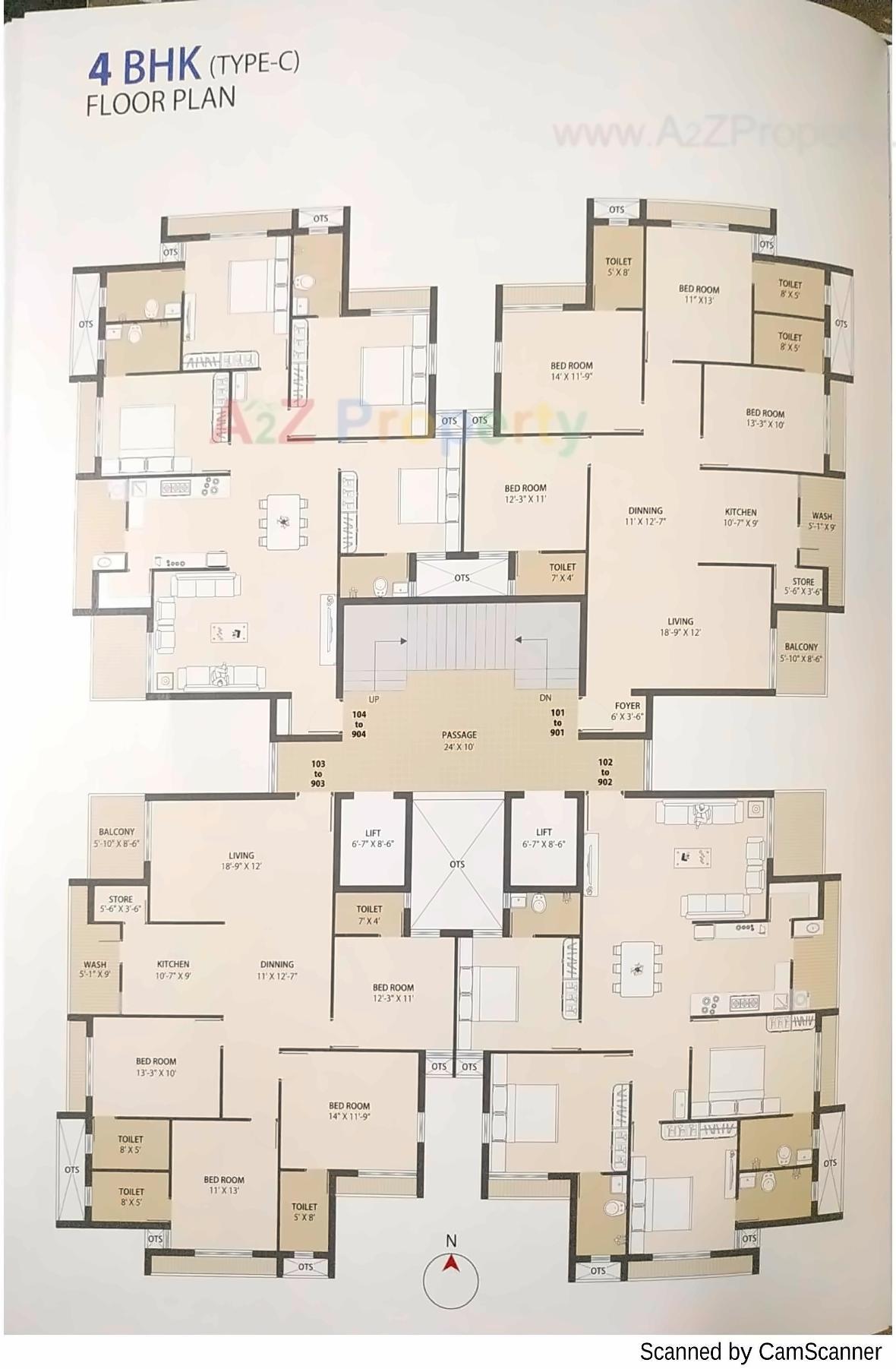 Layout of real estate project Blue Diamond located at Rajkot, Rajkot, Gujarat
