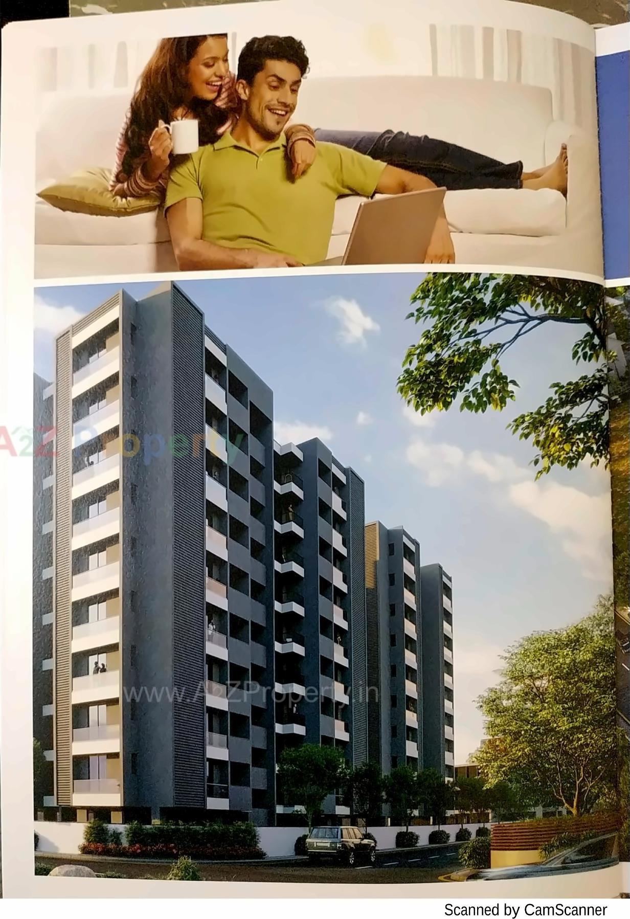 3D Elevation of real estate project Blue Diamond located at Rajkot, Rajkot, Gujarat