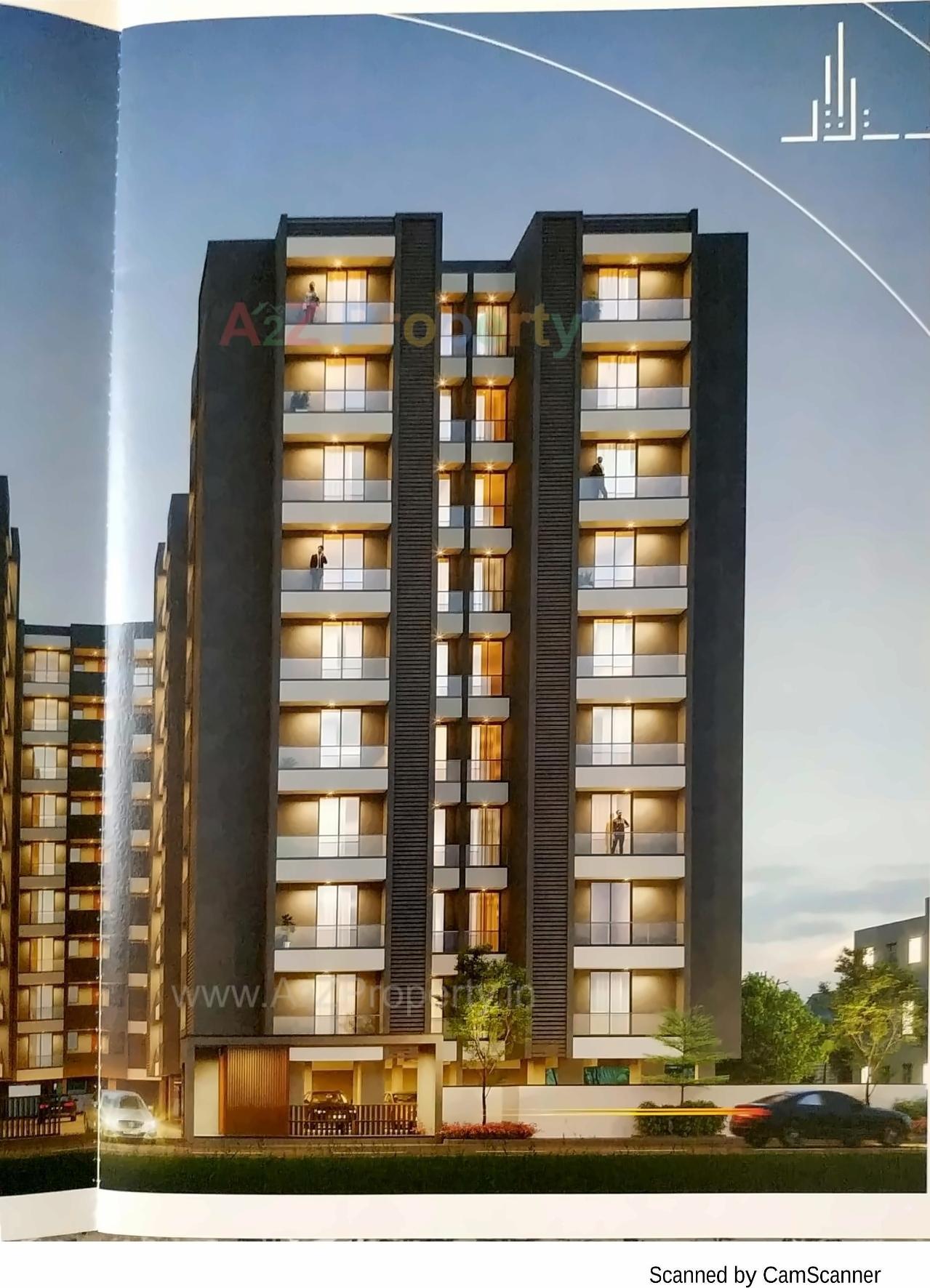 3D Elevation of real estate project Blue Diamond located at Rajkot, Rajkot, Gujarat