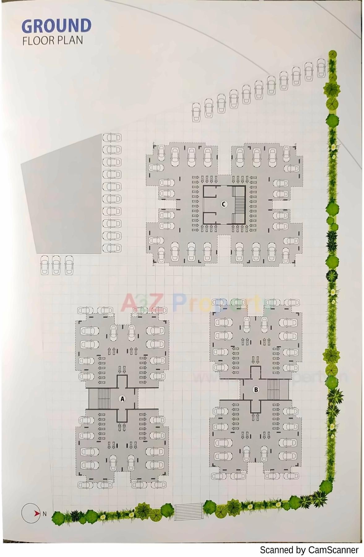 Layout of real estate project Blue Diamond located at Rajkot, Rajkot, Gujarat