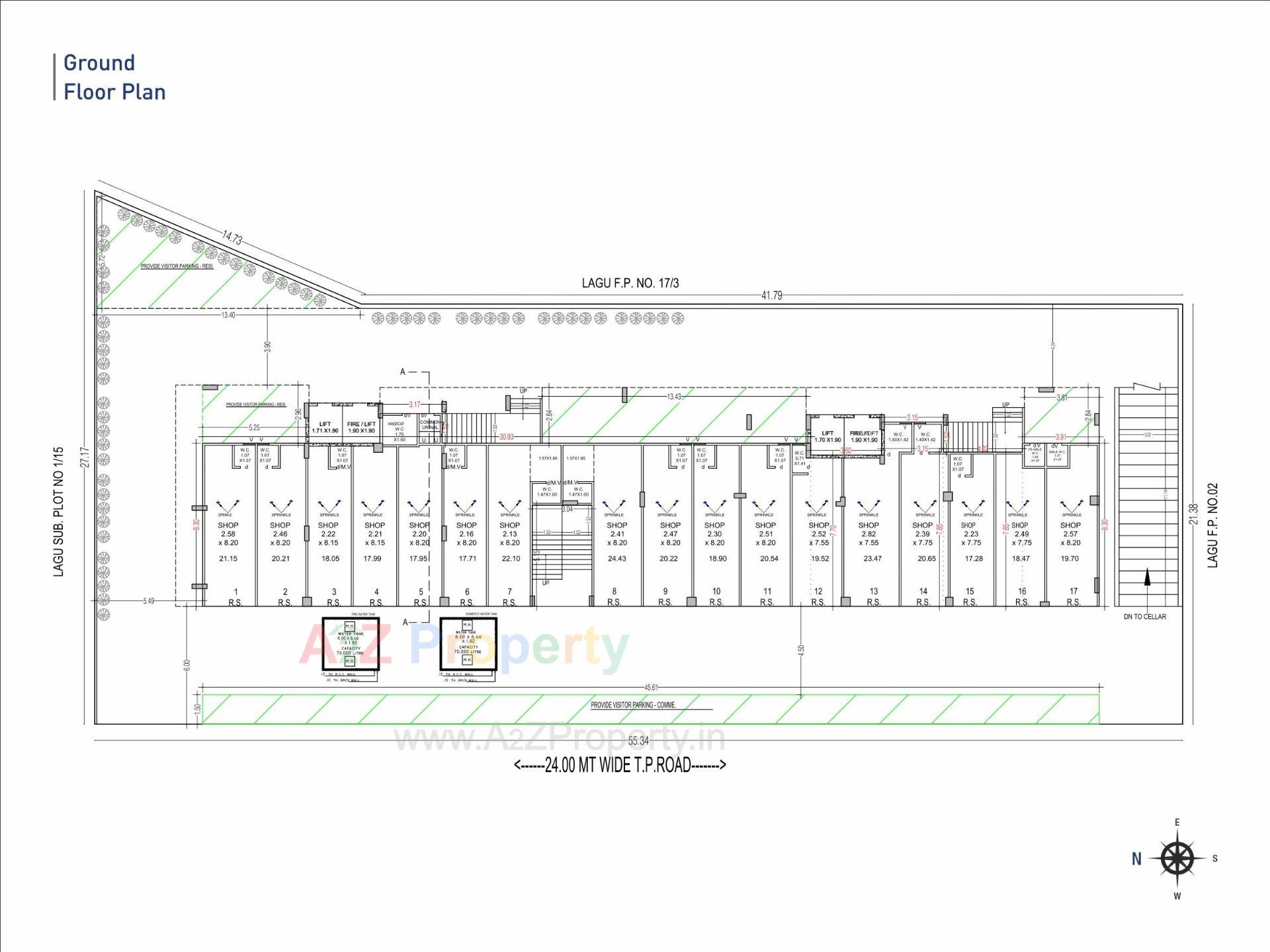 Layout of real estate project Bombay Silver Height located at Rajkot, Rajkot, Gujarat
