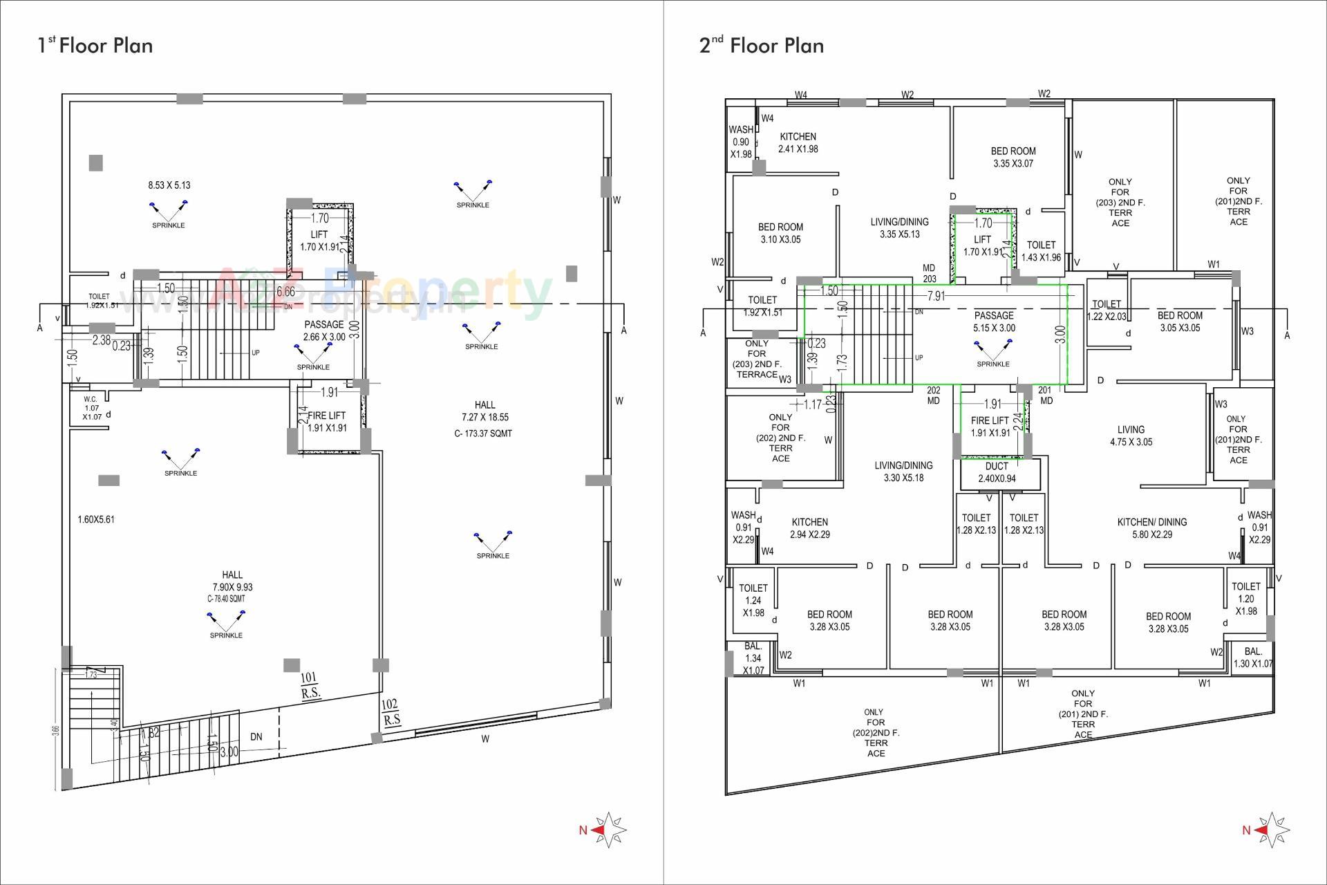 Layout of real estate project Bombay Silver Height located at Rajkot, Rajkot, Gujarat