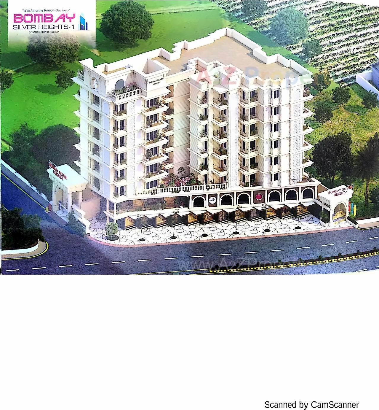 3D Elevation of real estate project Bombay Silver Heights located at Rajkot, Rajkot, Gujarat