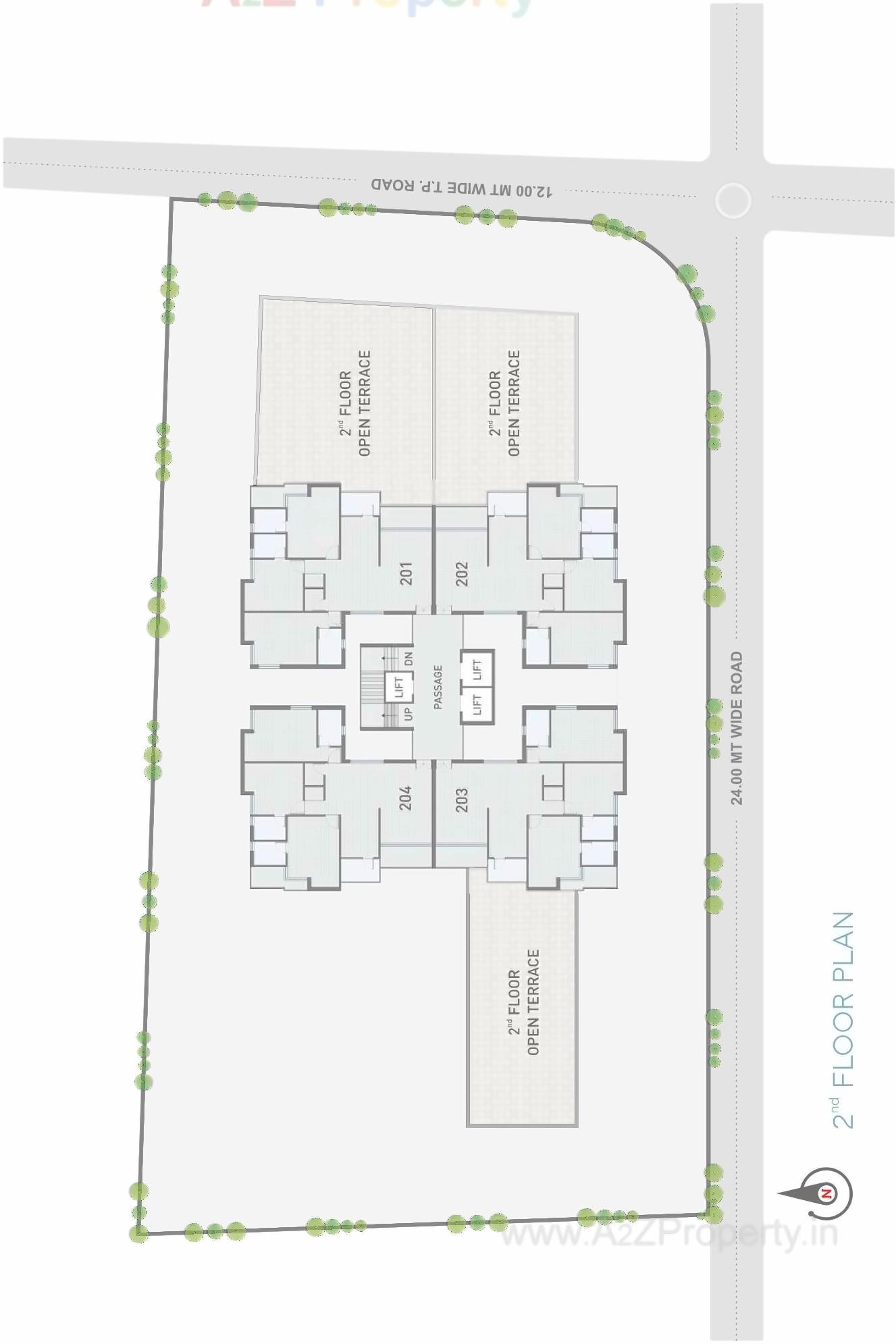 Layout of real estate project Bombay Super Height located at Rajkot, Rajkot, Gujarat