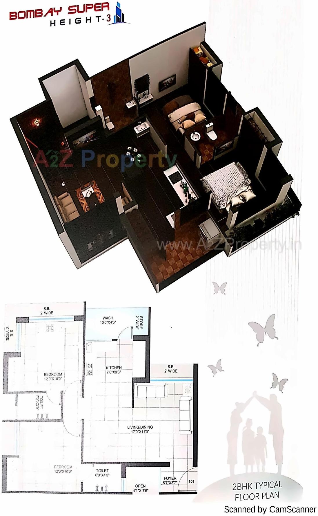 Layout of real estate project Bombay Super Height located at Rajkot, Rajkot, Gujarat
