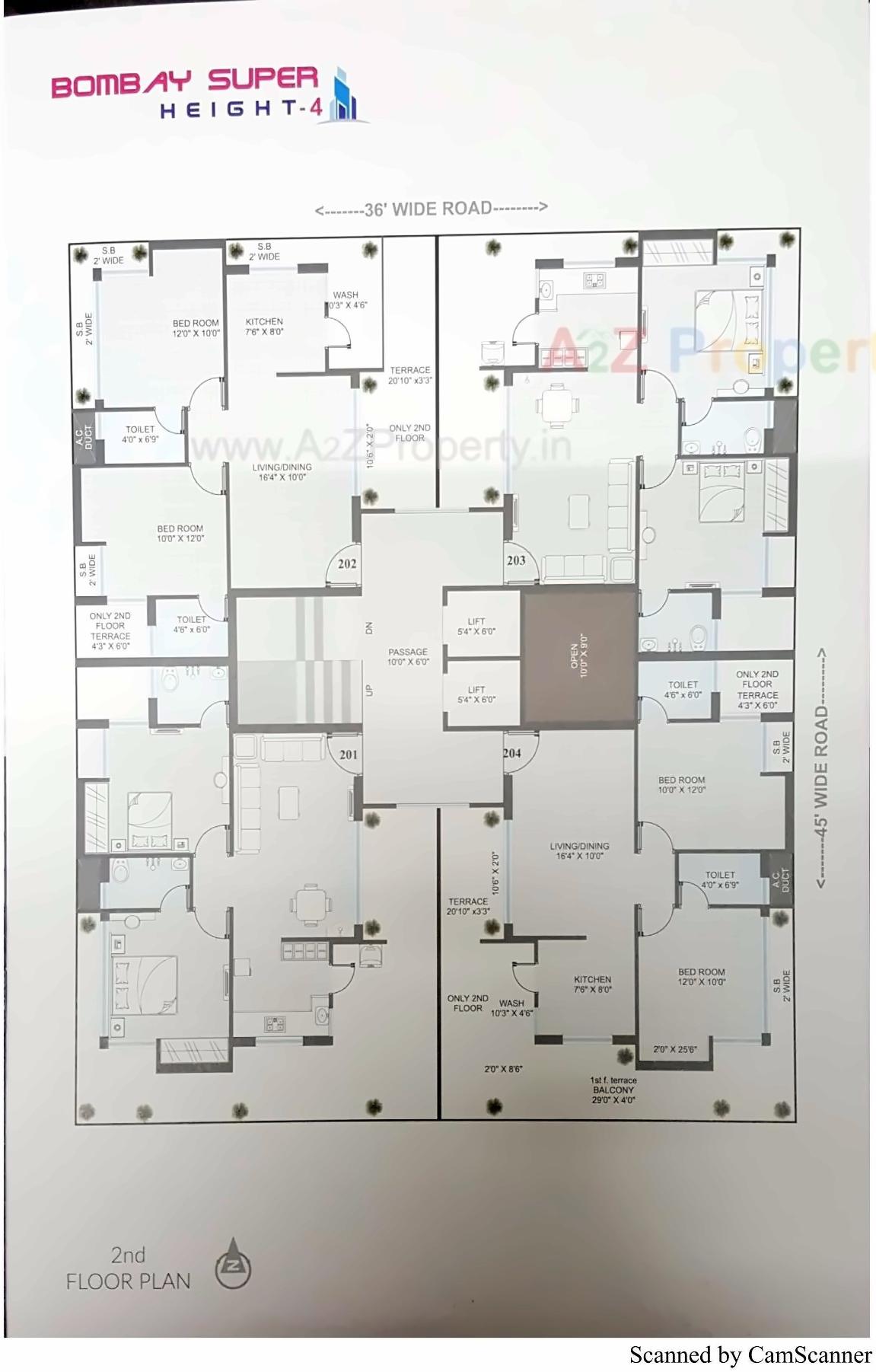 Layout of real estate project Bombay Super Height located at Rajkot, Rajkot, Gujarat