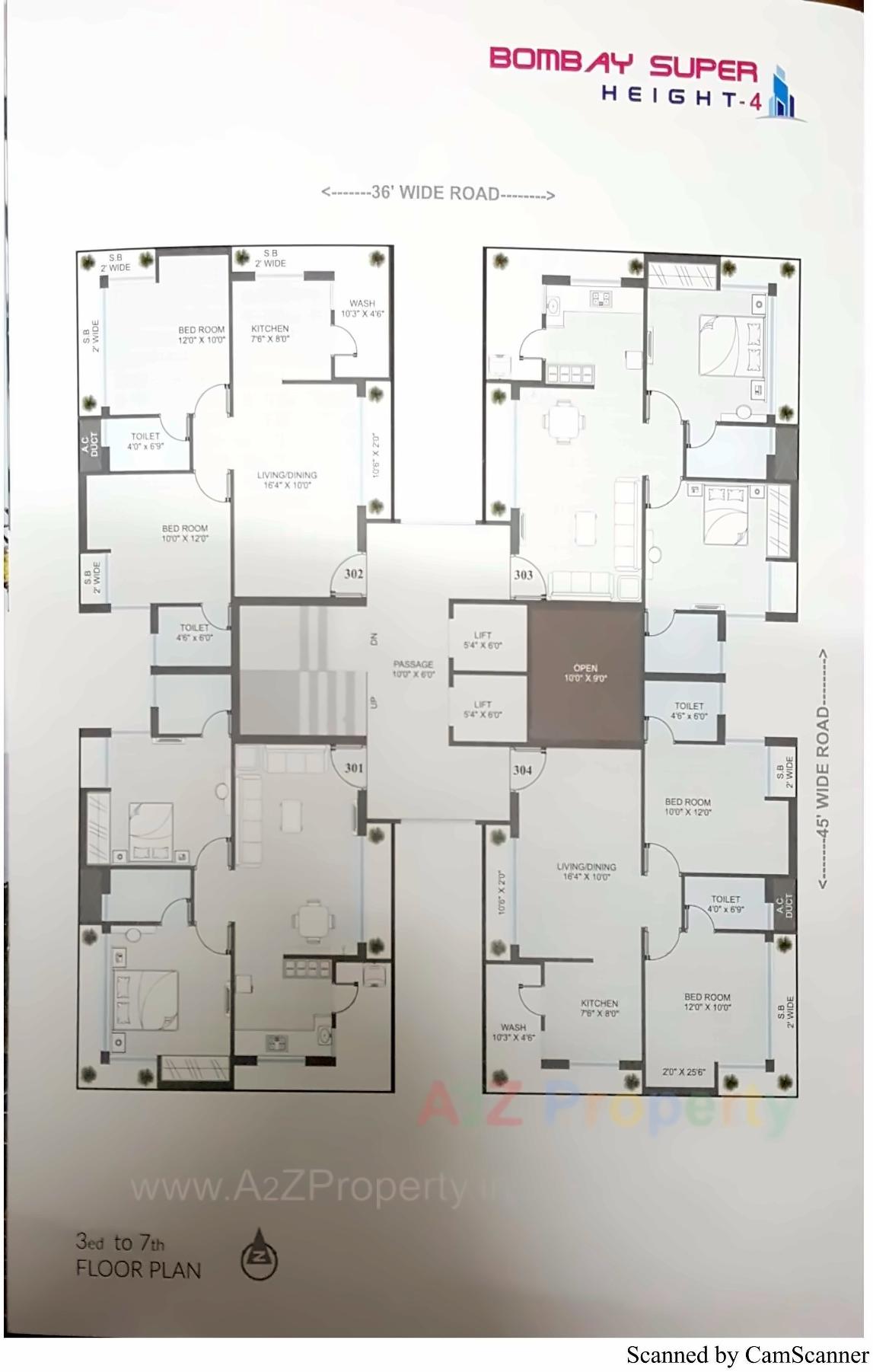 Layout of real estate project Bombay Super Height located at Rajkot, Rajkot, Gujarat