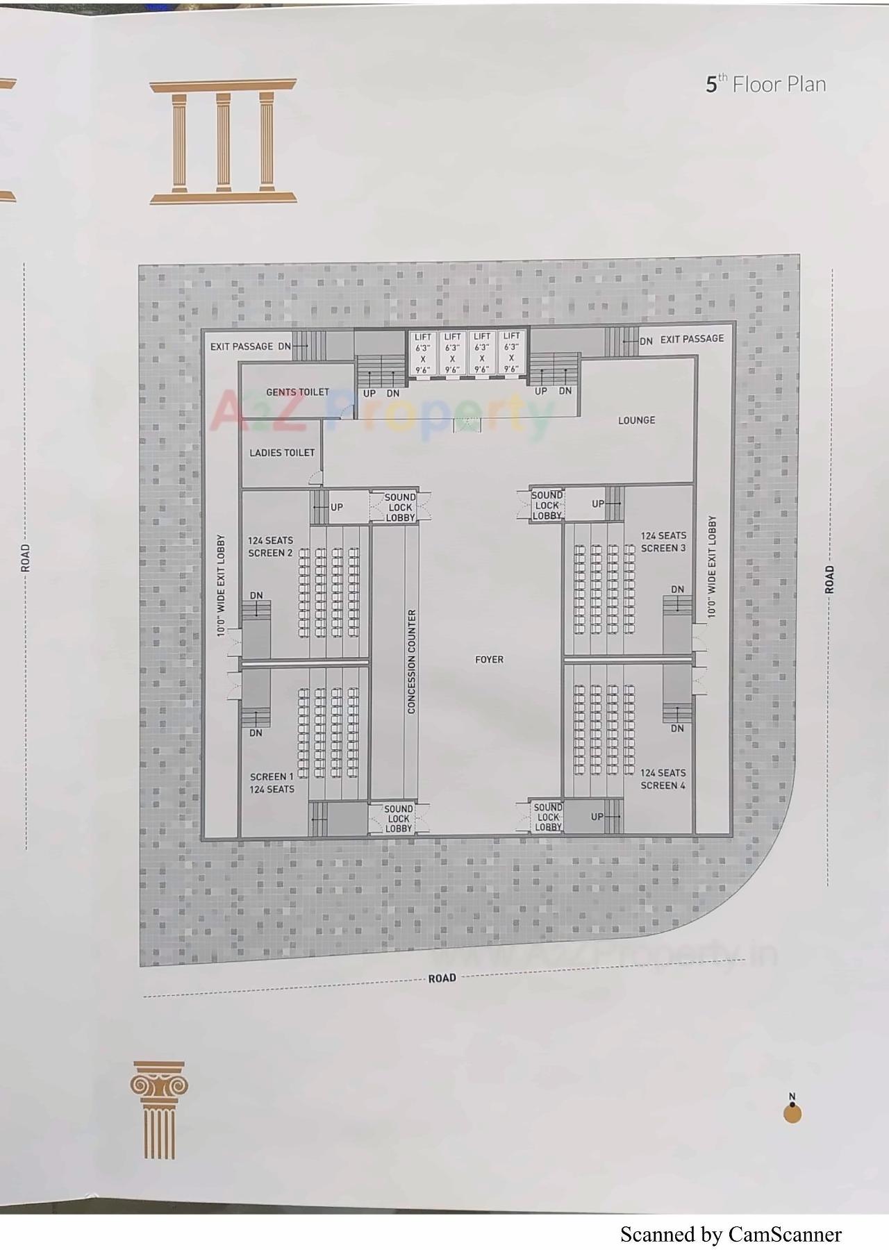 Layout of real estate project Bombay Super Heights located at Rajkot, Rajkot, Gujarat