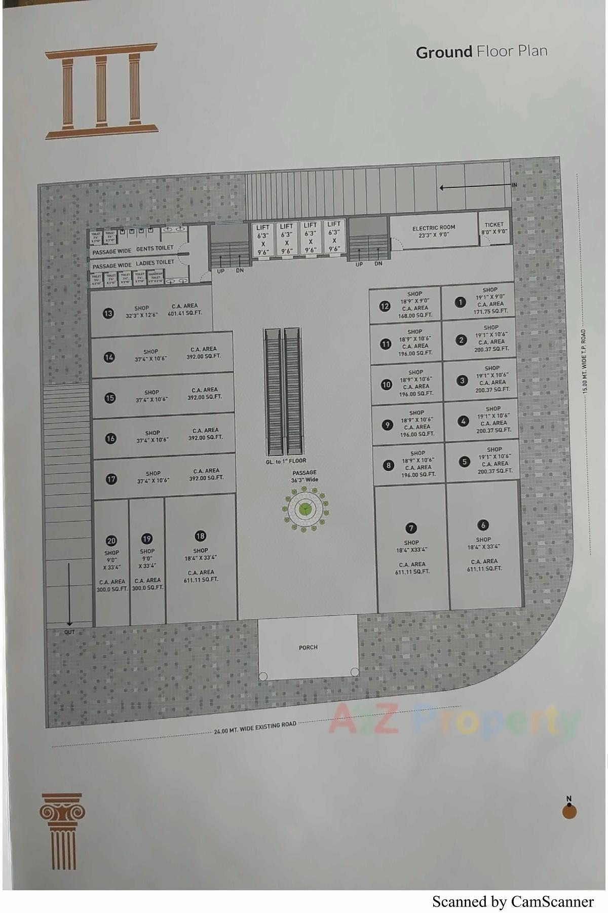 Layout of real estate project Bombay Super Heights located at Rajkot, Rajkot, Gujarat
