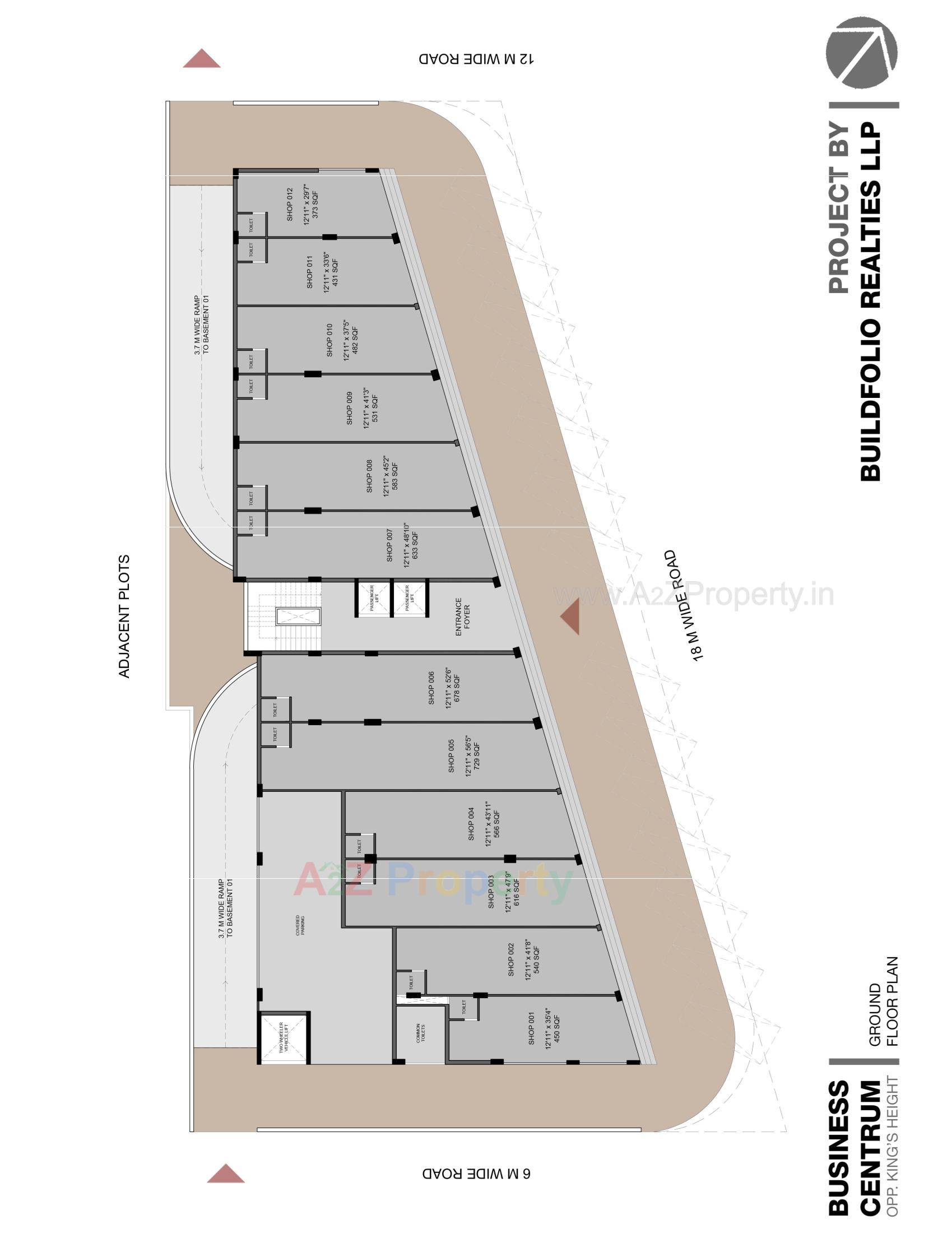 Layout of real estate project Business Centrum located at Rajkot, Rajkot, Gujarat