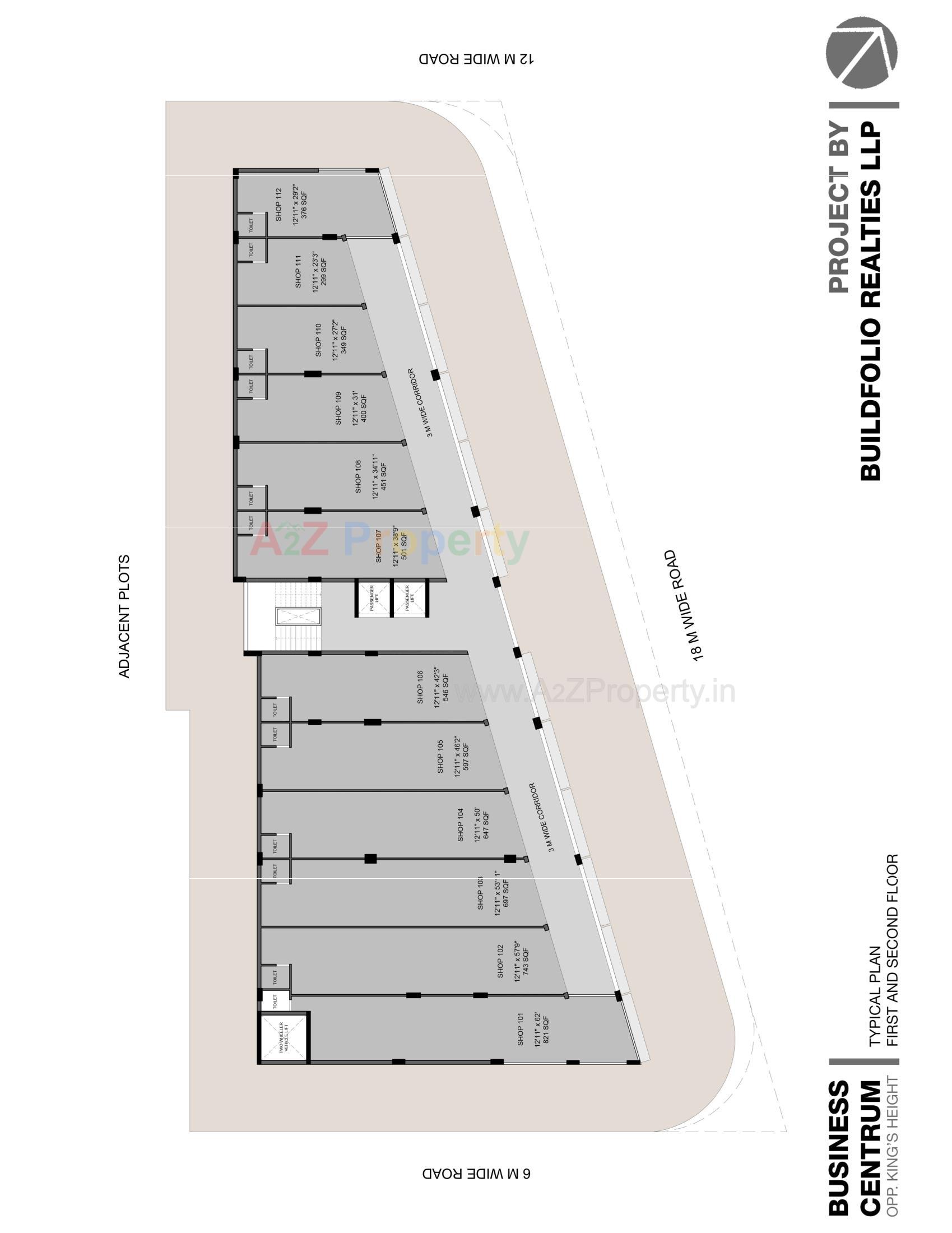 Layout of real estate project Business Centrum located at Rajkot, Rajkot, Gujarat