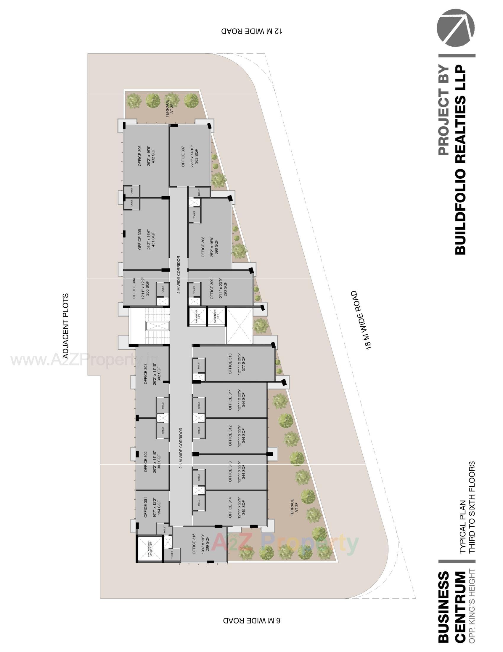 Layout of real estate project Business Centrum located at Rajkot, Rajkot, Gujarat