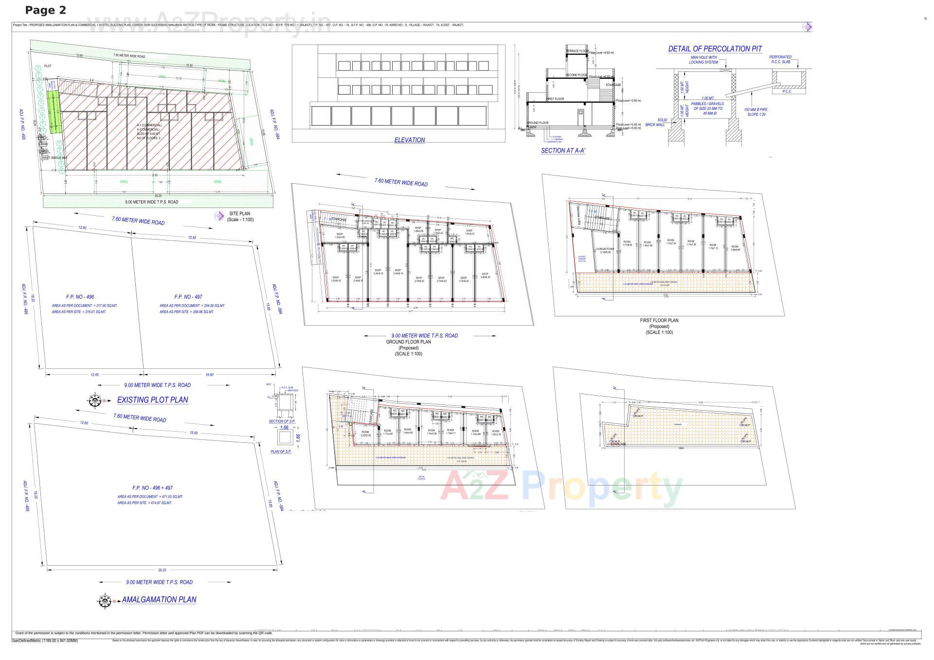 Layout of real estate project Business Corner located at Rajkot, Rajkot, Gujarat